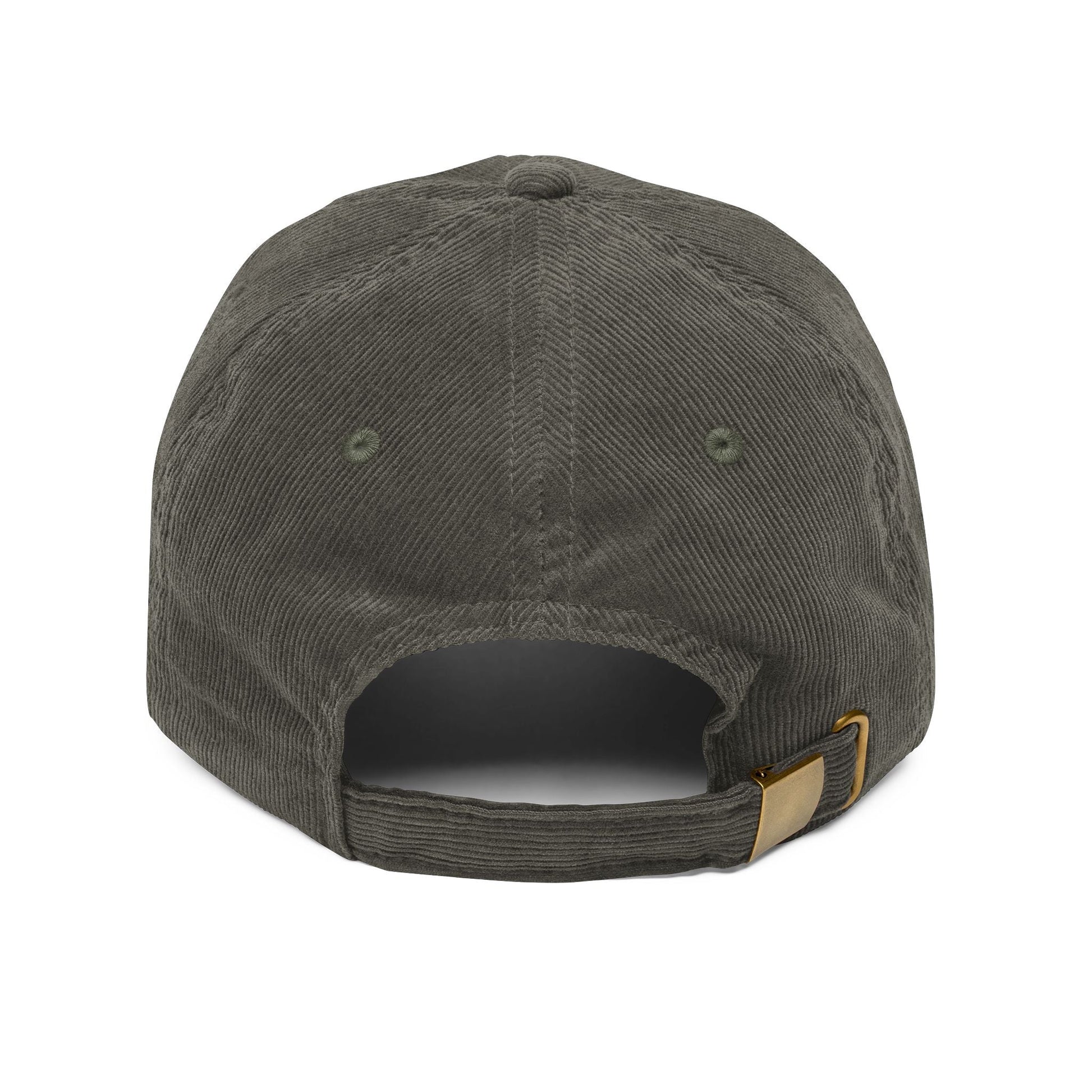 Vintage Corduroy Cap with I AM Embroidery | Trendy Bohemian Hat
