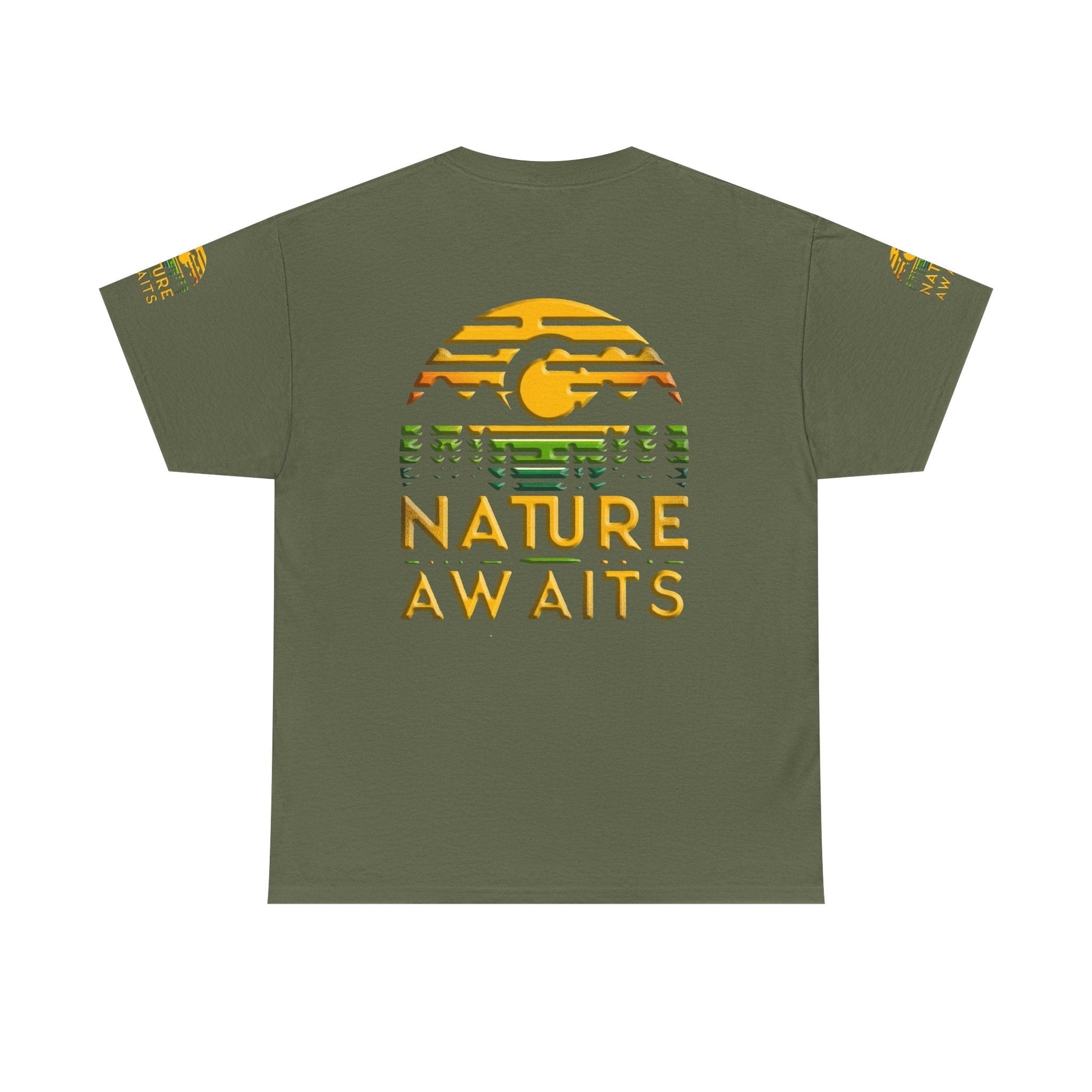 Unisex Heavy Cotton t-shirt nature Awaits t-shirt for Durability
