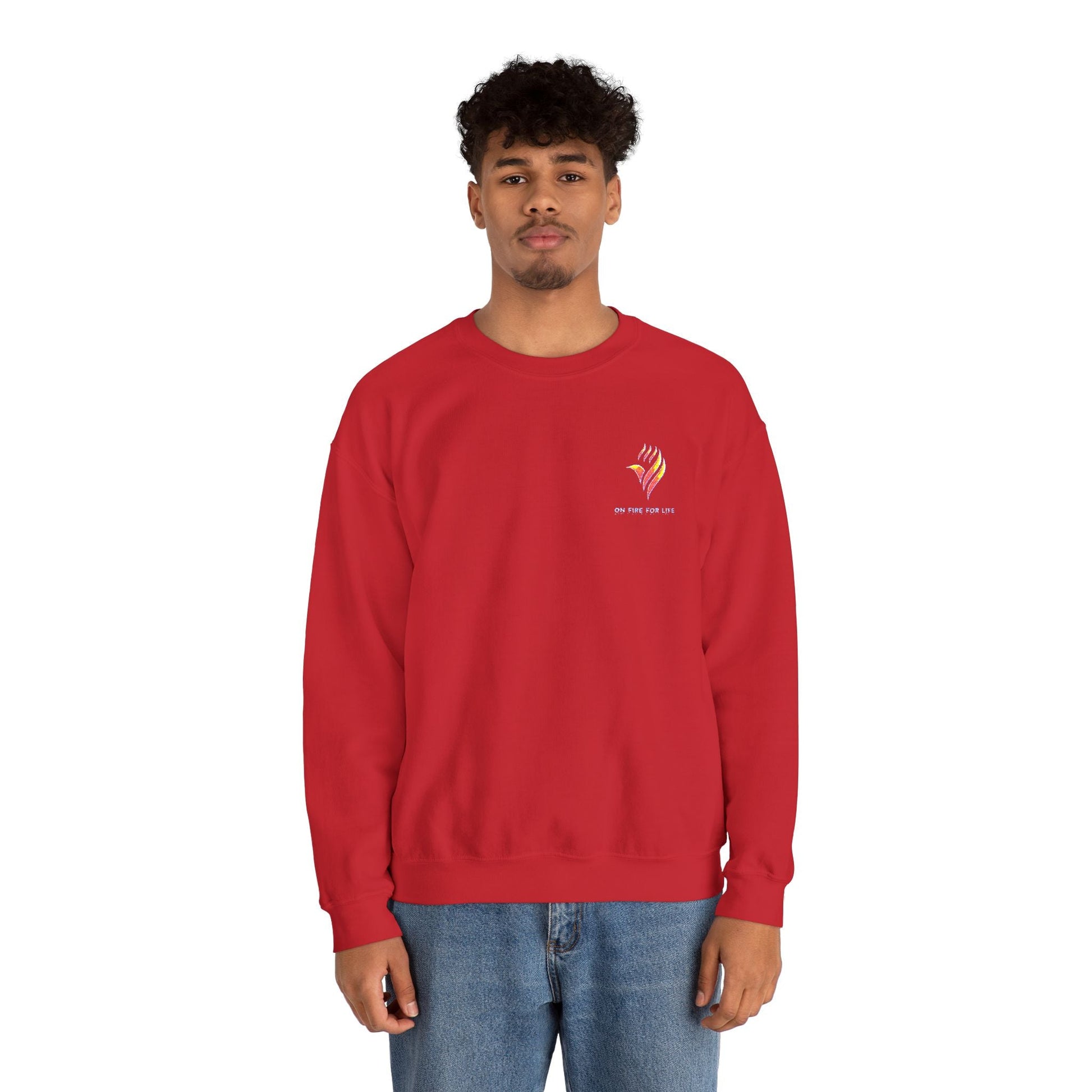 Unisex Heavy Blend - Crewneck Sweatshirt - On Fire For Life