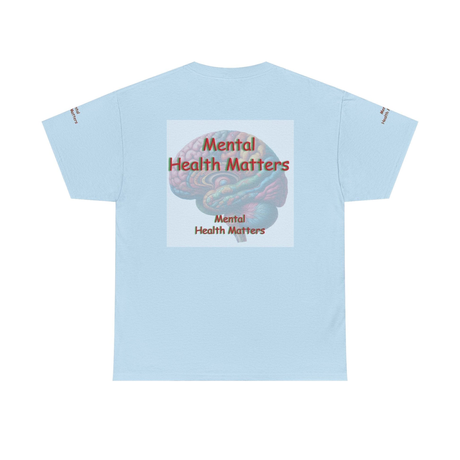 Unisex Heavy Cotton Tee - Mental Health Matters - Stay Focus