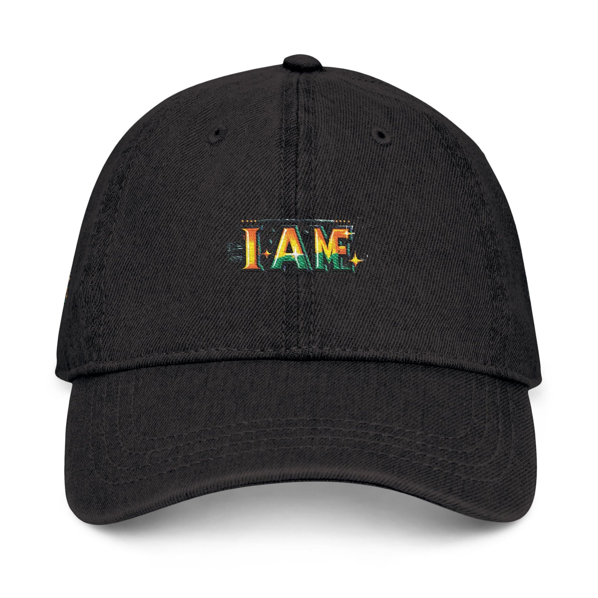 Inspirational I AM ME Denim Hat - Embroidered Cap for Everyday Style