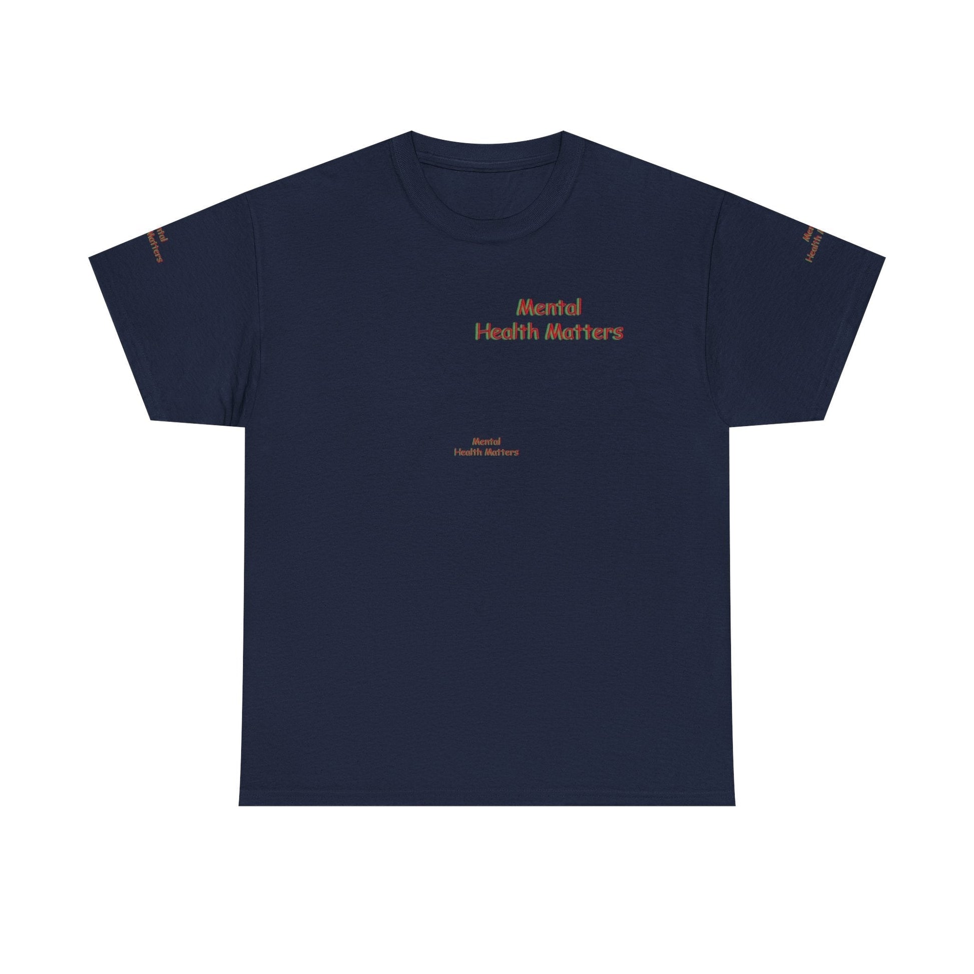 Unisex Heavy Cotton Tee - Mental Health Matters - Stay Focus