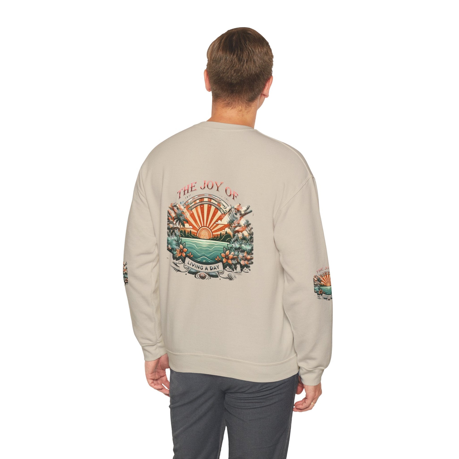 Unisex Heavy Blend - Crewneck Sweatshirt- The Joy Of Living a Day