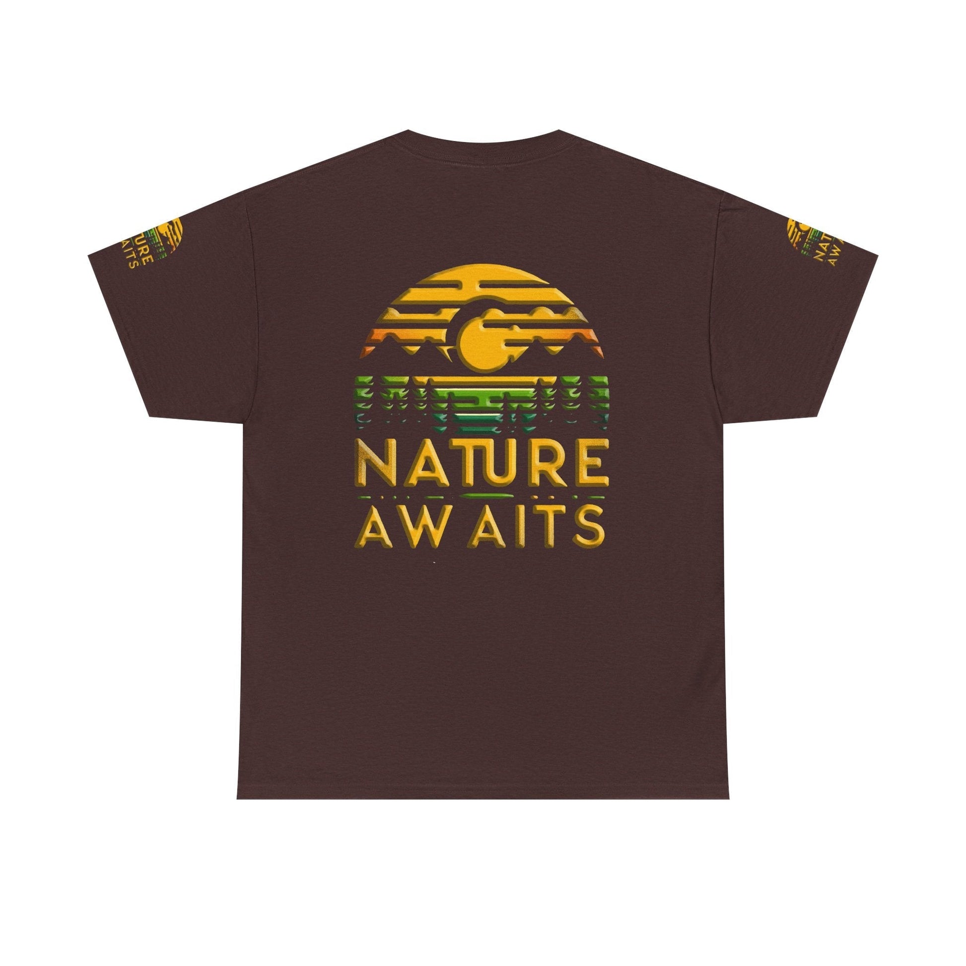 Unisex Heavy Cotton t-shirt nature Awaits t-shirt for Durability