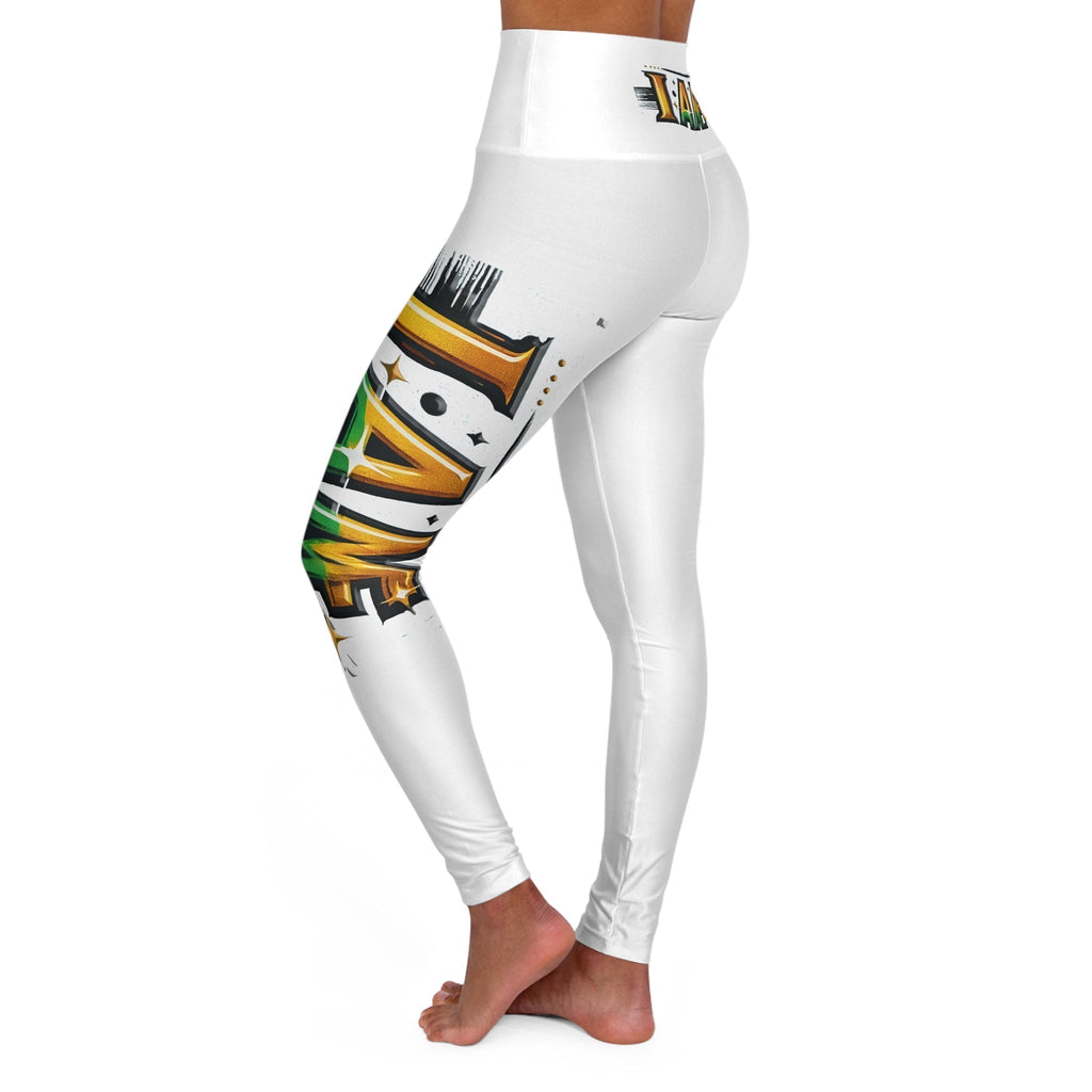 High Waisted Yoga Leggings AOP I Am Me - Stylish & Comfortable Fit