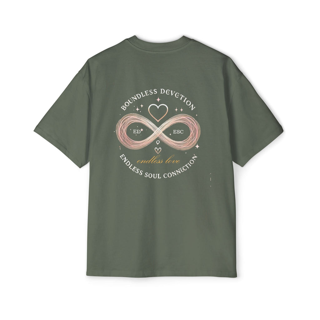 Men Heavy Oversized T-shirt -Endless Love  100% Cotton Comfort