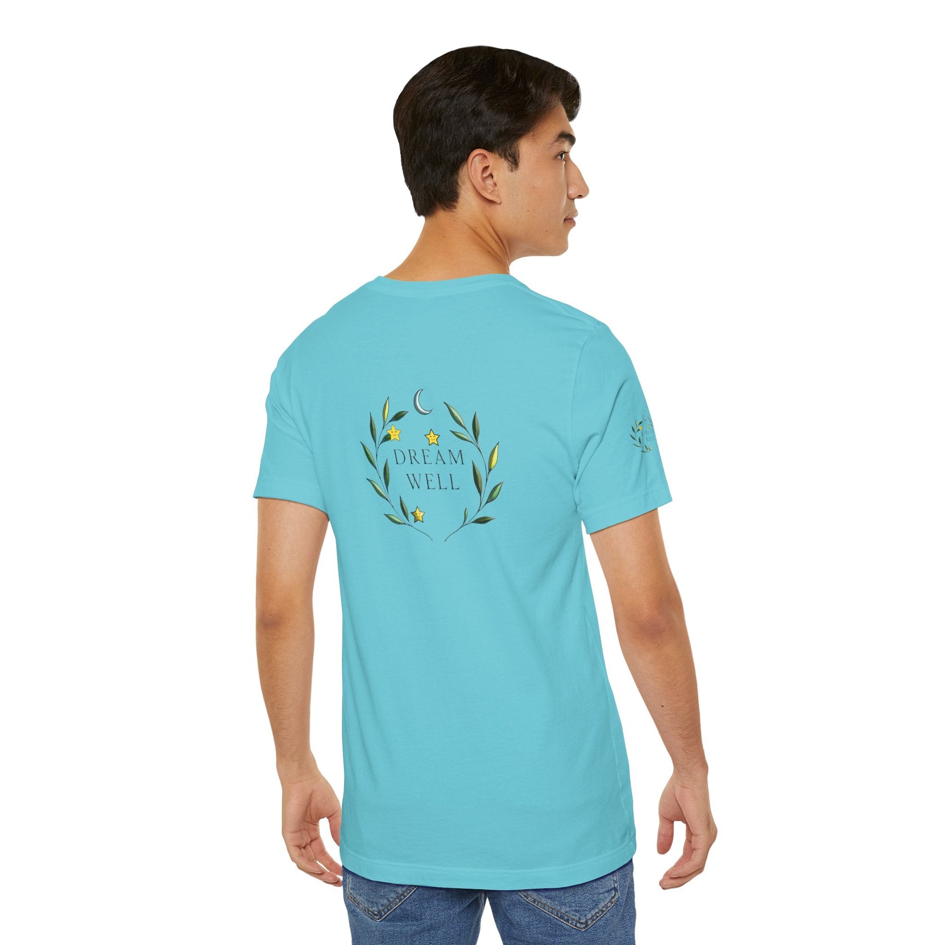 Dream Well Unisex Jersey T-shirt | Relaxed Fit, Care, or Relaxation