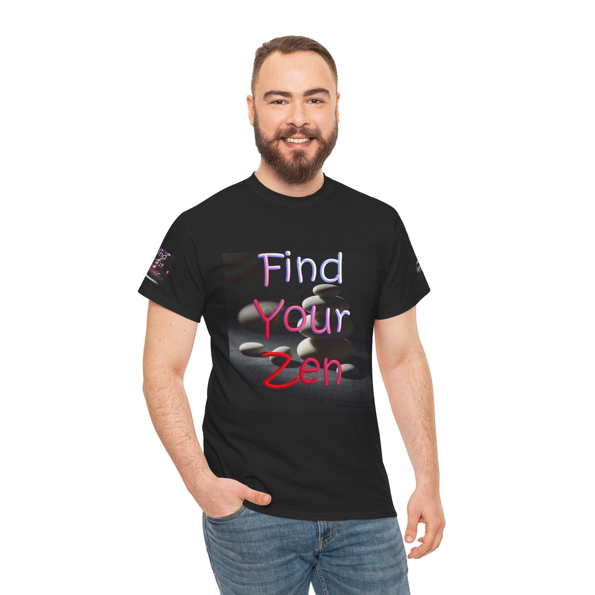 Unisex Heavy Cotton t-shirt Find Your Zen t-shirt for Comfort