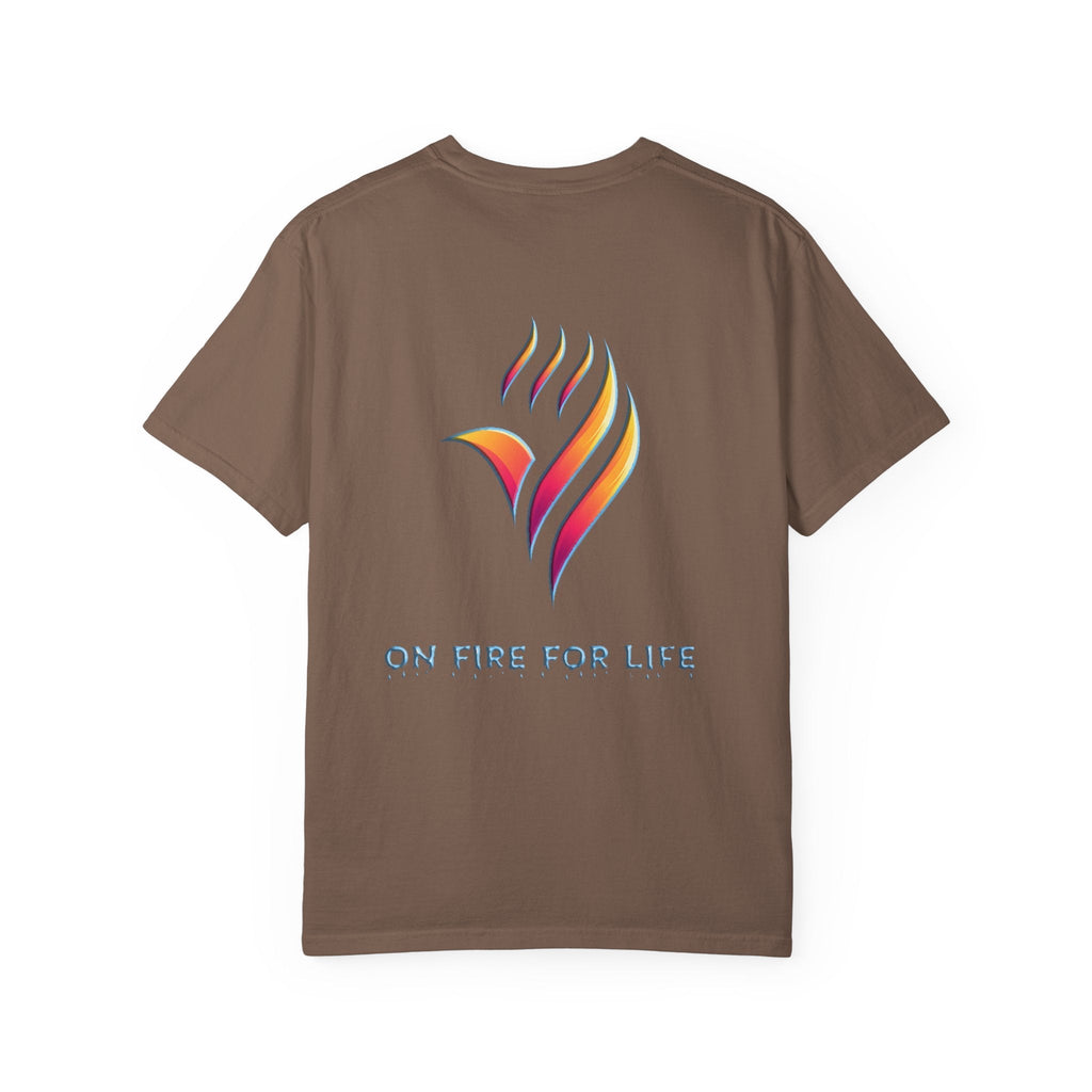 Unisex Garment-Dyed T-shirt - On Fire for Life Ethically Made