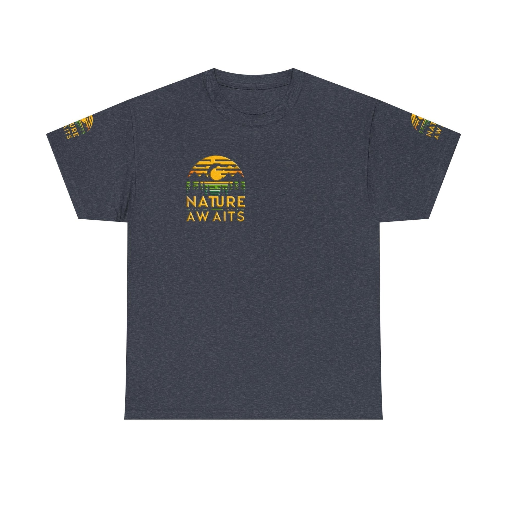 Unisex Heavy Cotton t-shirt nature Awaits t-shirt for Durability