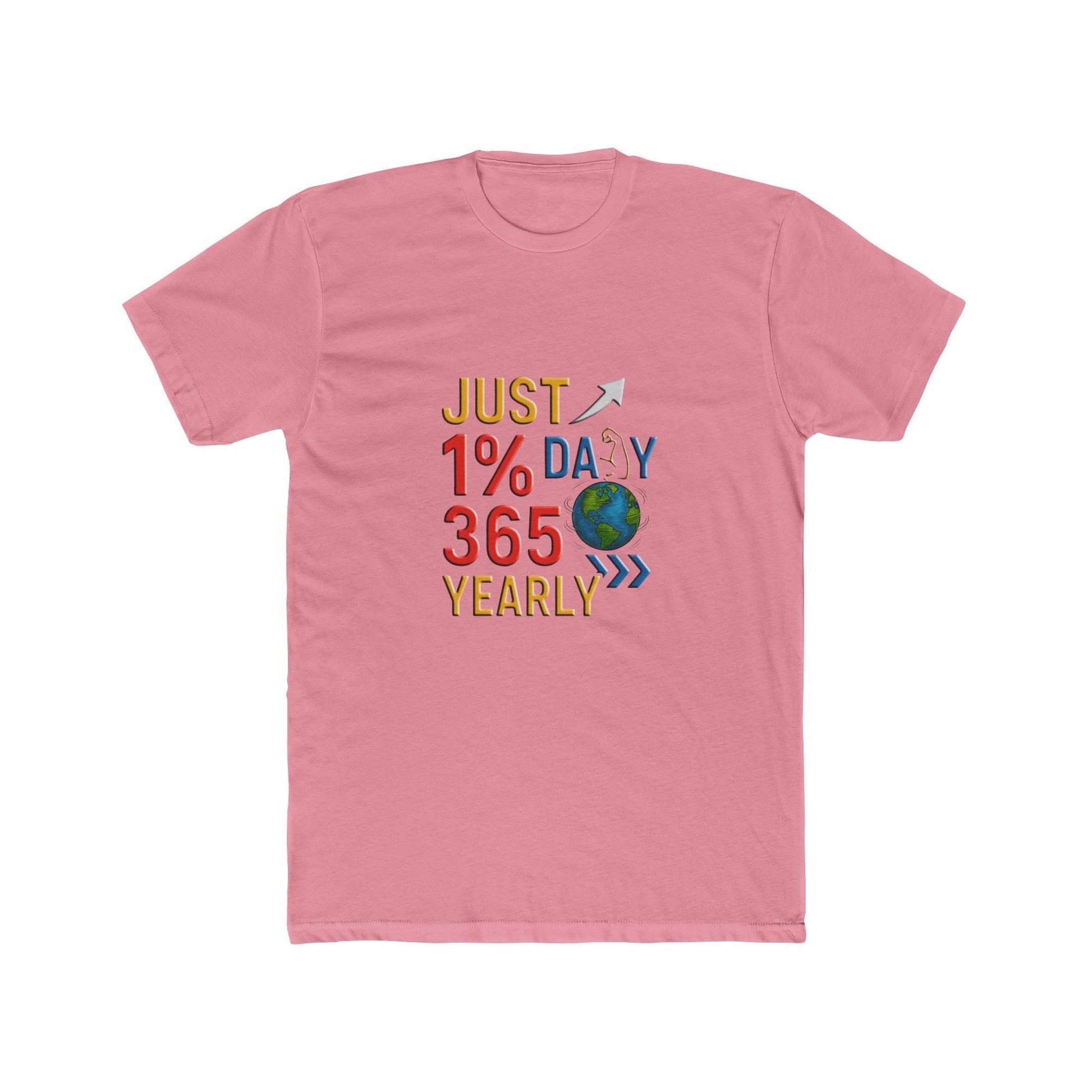 Unisex Jersey Short Sleeve T-shirt - Just 1% Daily 365 Yearly
