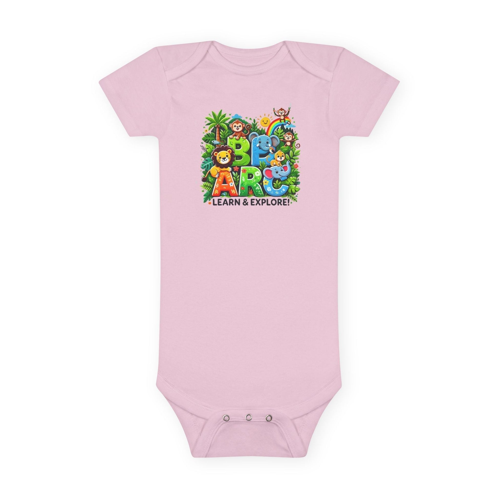 Baby Short Sleeve Onesie - Learn and Explore - Comfort for Little Ones