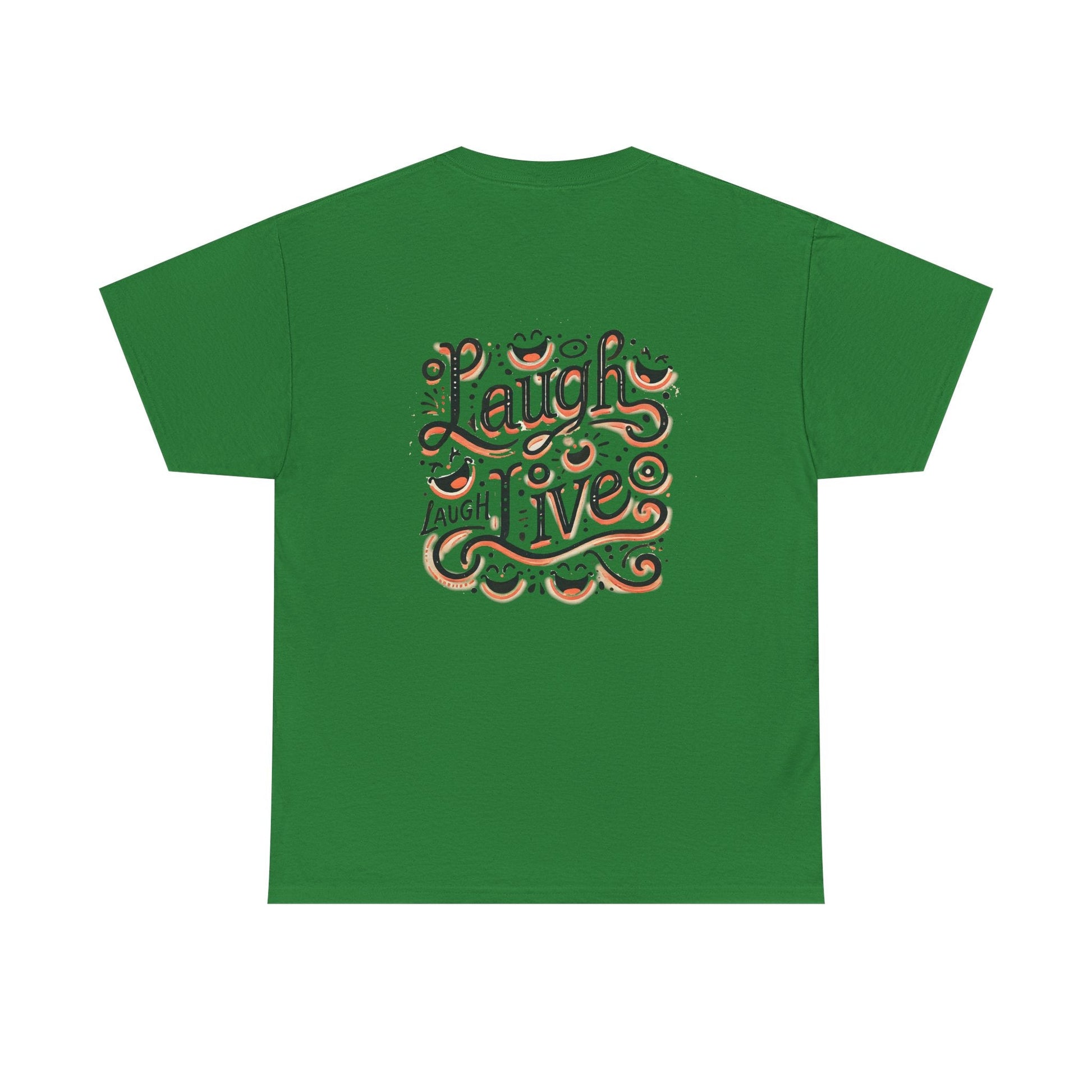 Unisex Heavy Cotton T-shirt  - Laugh Live III Built for Everyday Style