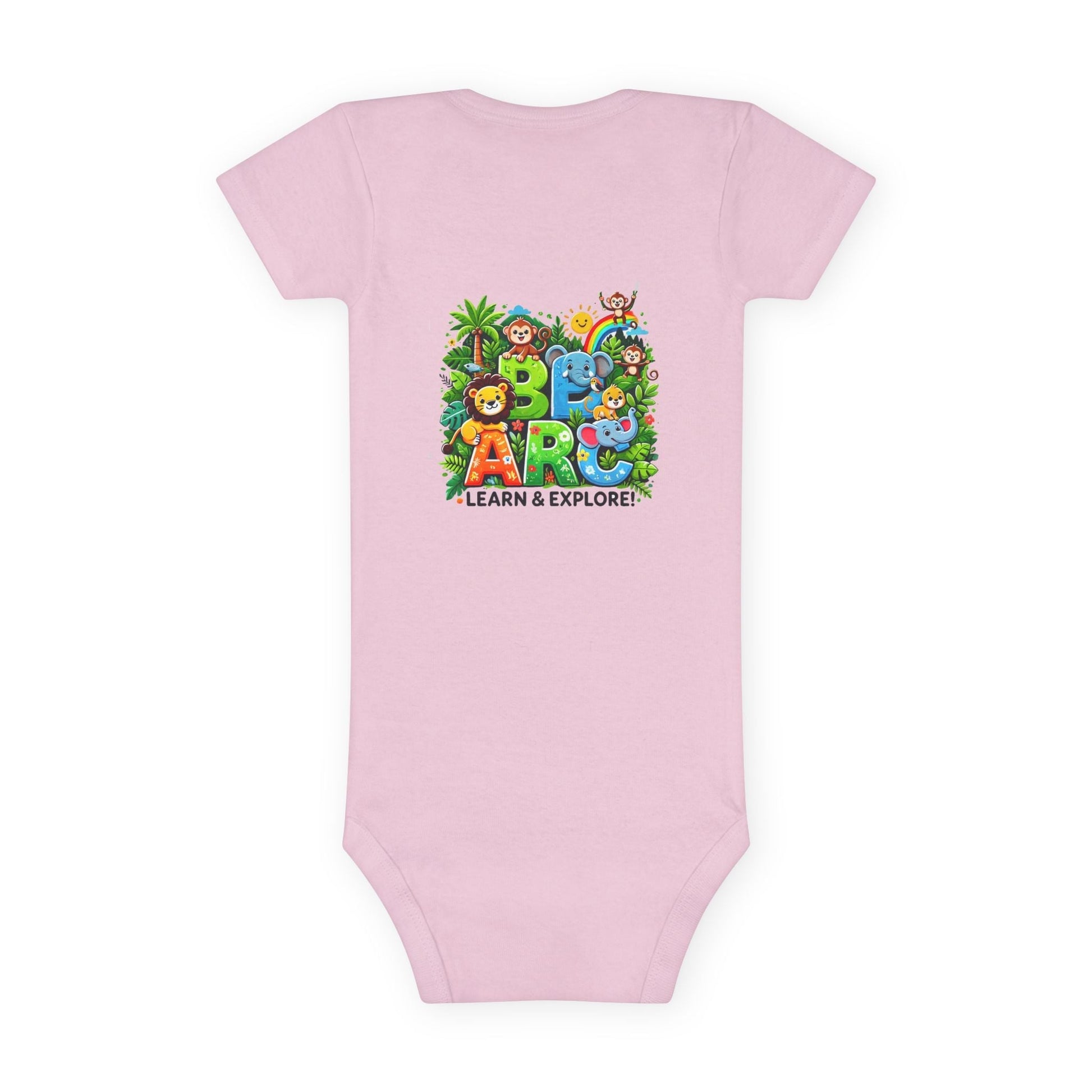 Baby Short Sleeve Onesie - Learn and Explore - Comfort for Little Ones
