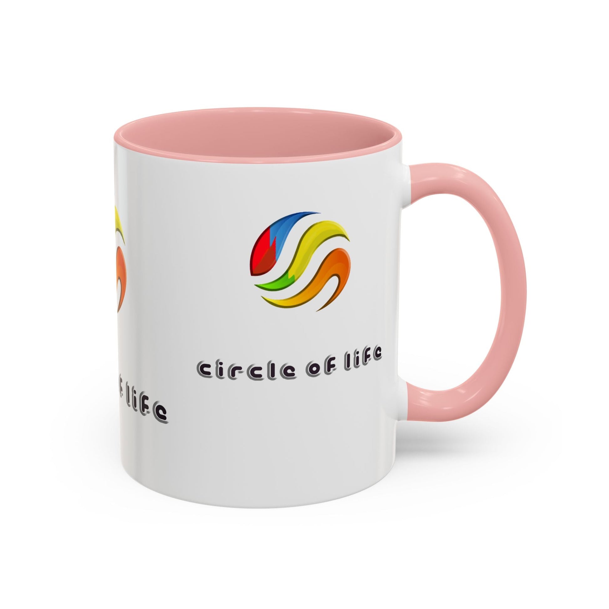 Accent Coffee Mug - (11, 15oz) Circle of Life Stylish Ceramic Mug