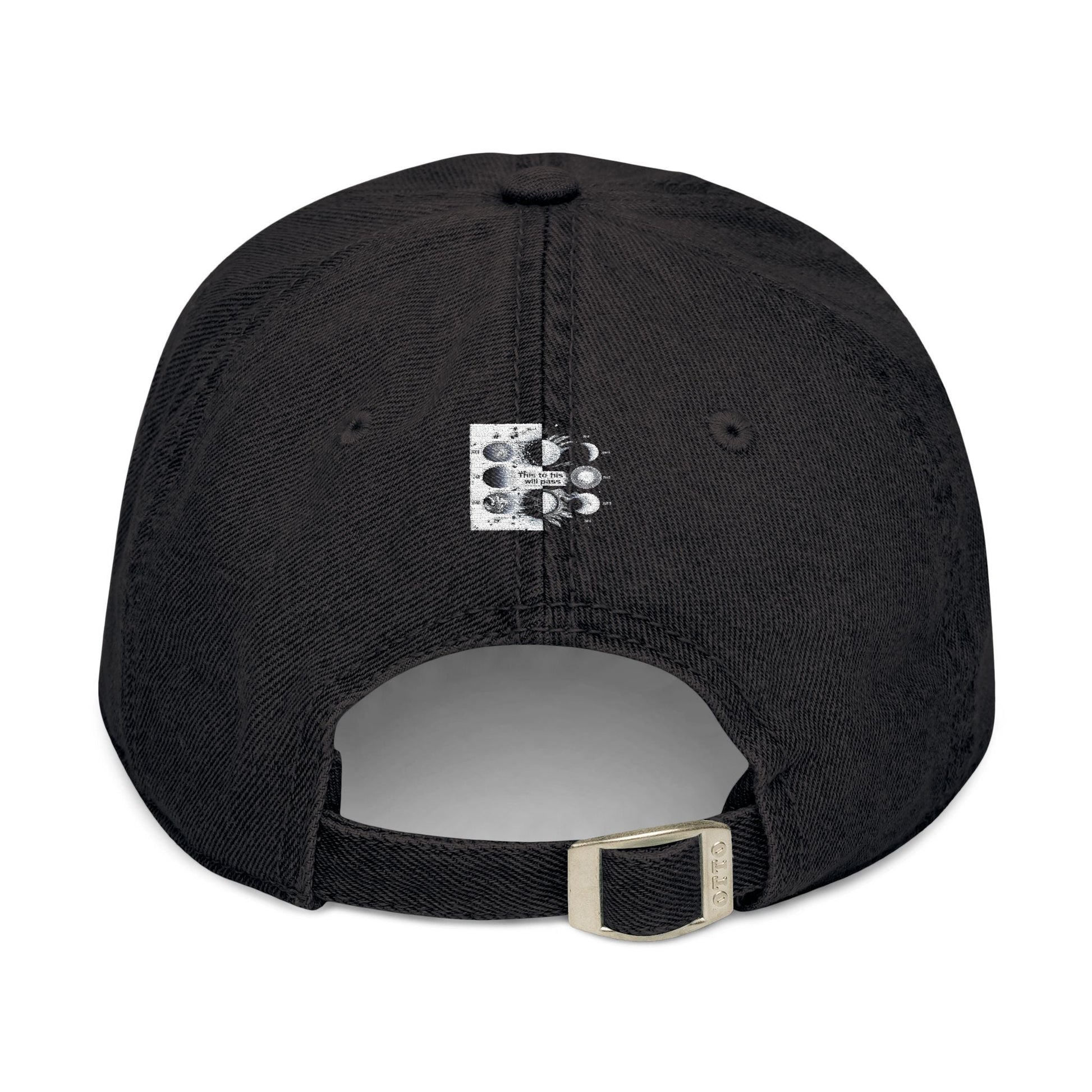 Cosmic Embroidered Denim Hat - This to will Passs black collection