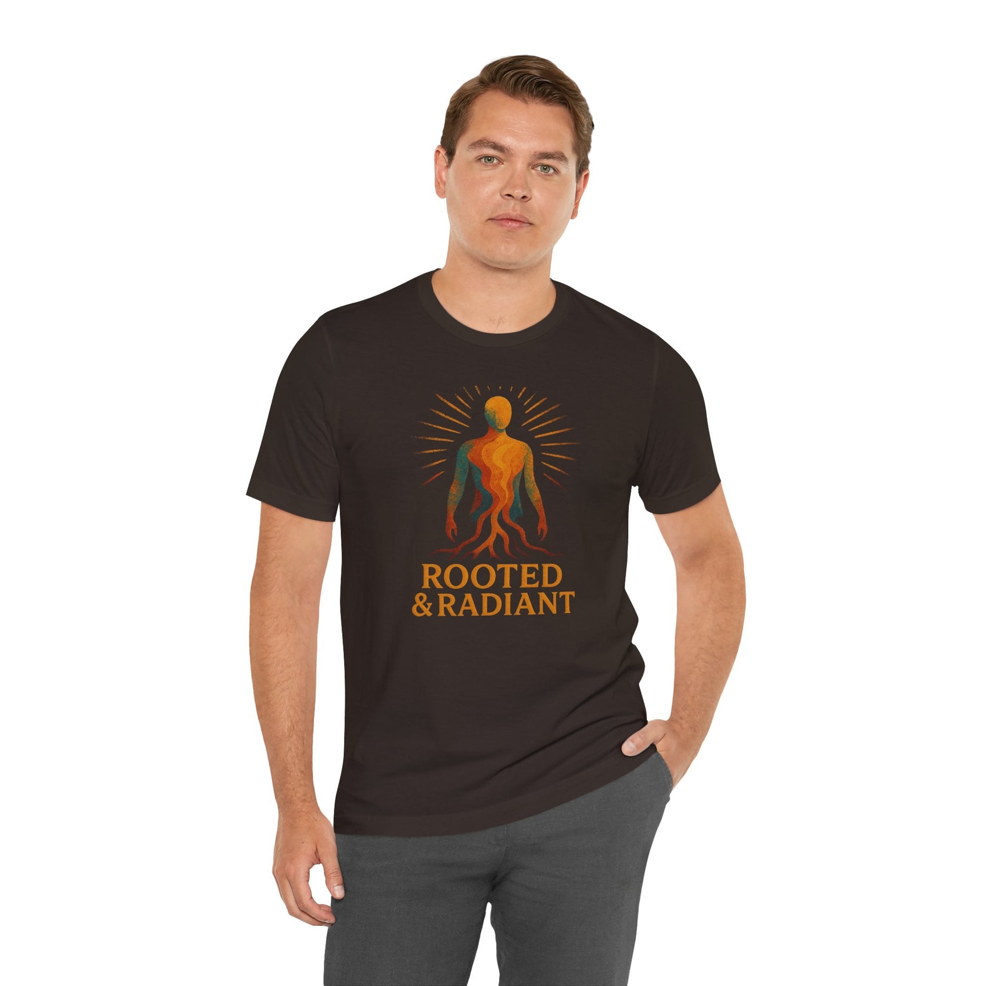Rooted and Radiant T-shirt | Nature-Inspired Unisex Short Sleeve Tee