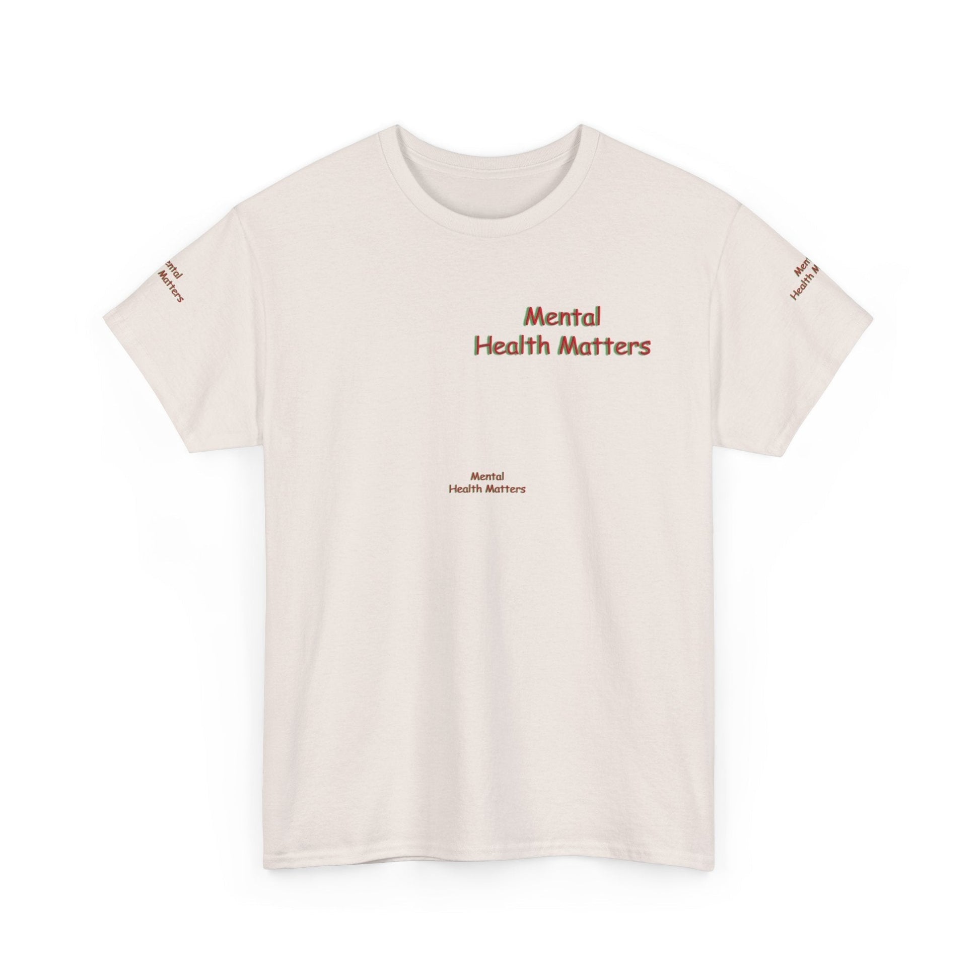 Unisex Heavy Cotton Tee - Mental Health Matters - Stay Focus