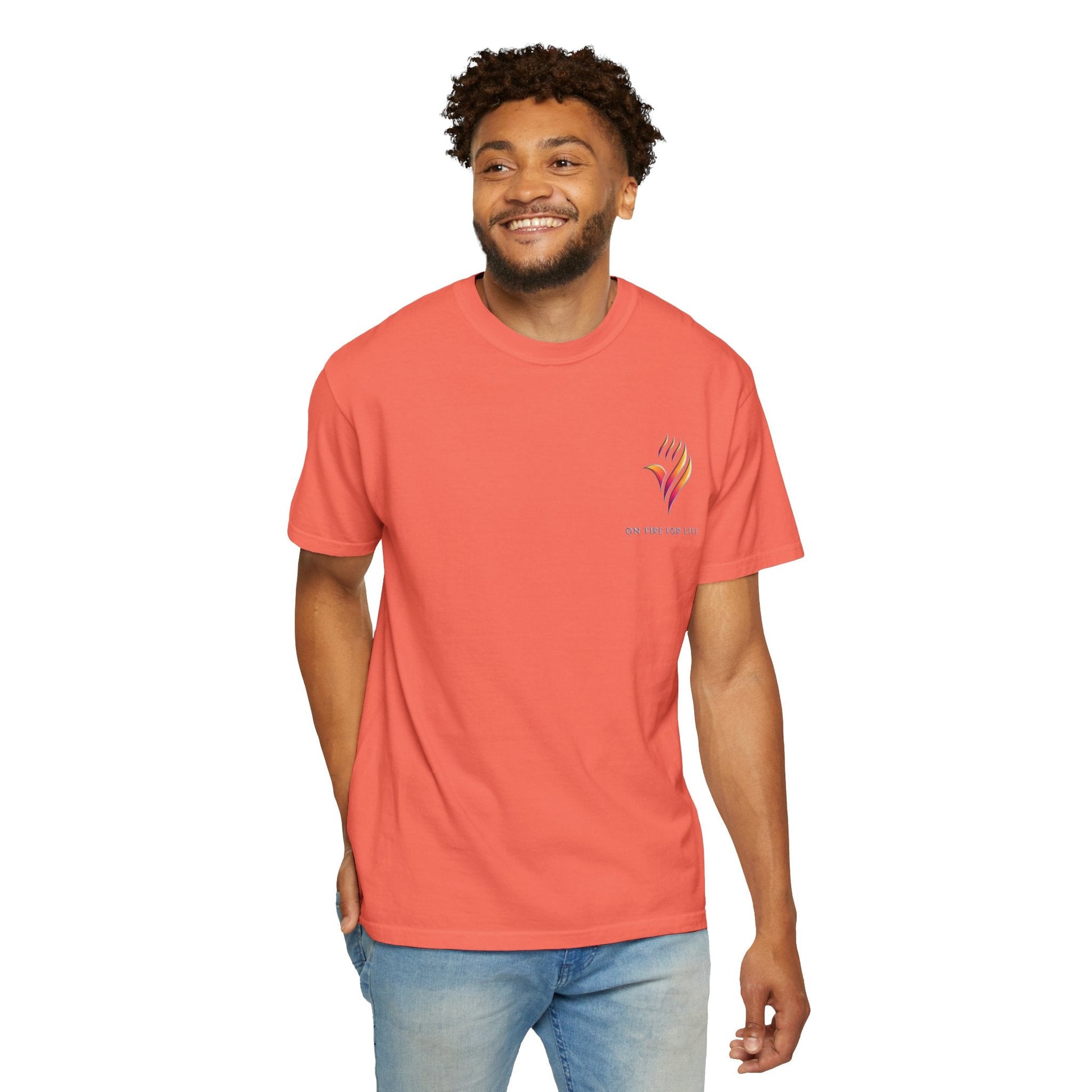 Unisex Garment-Dyed T-shirt - On Fire for Life Ethically Made