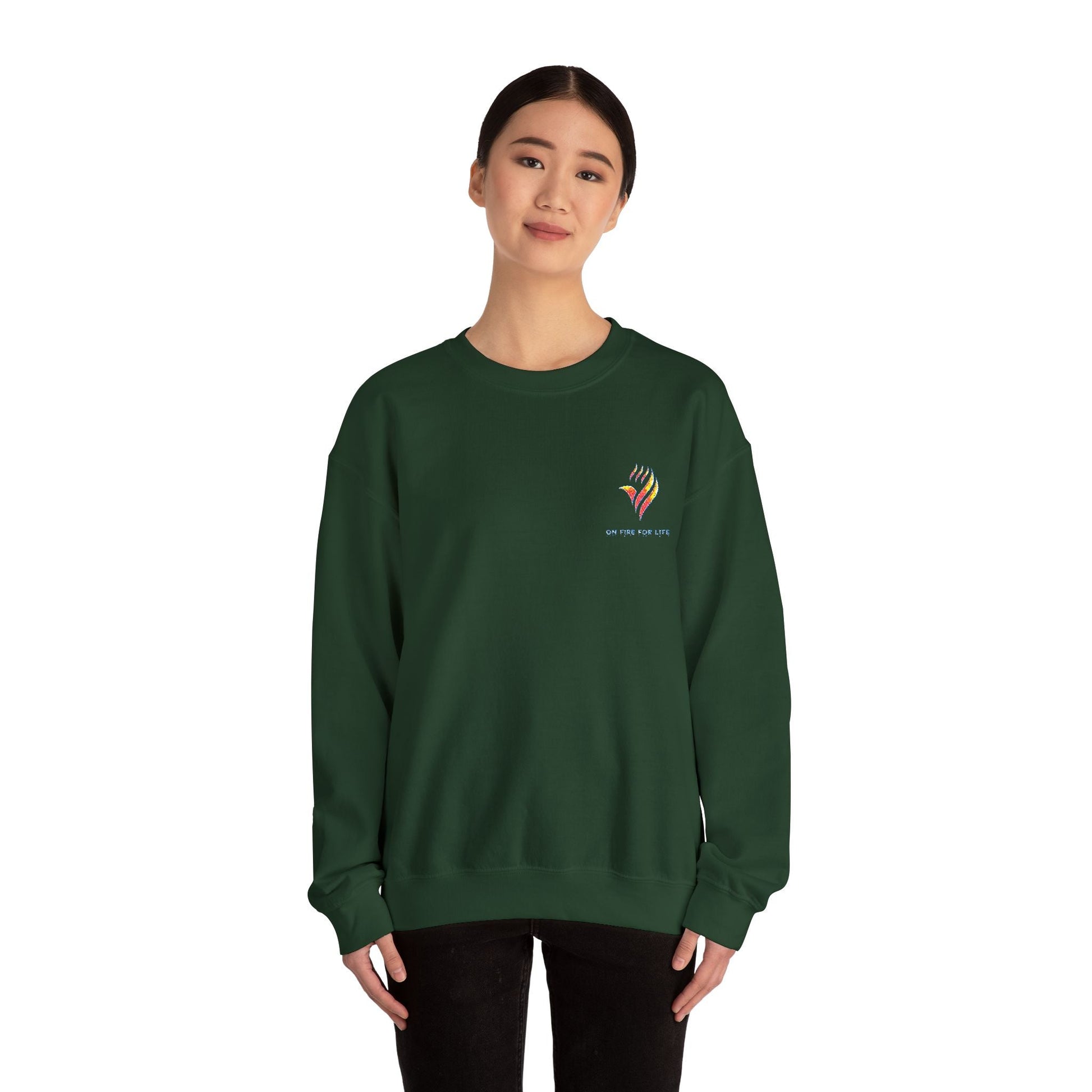Unisex Heavy Blend - Crewneck Sweatshirt - On Fire For Life