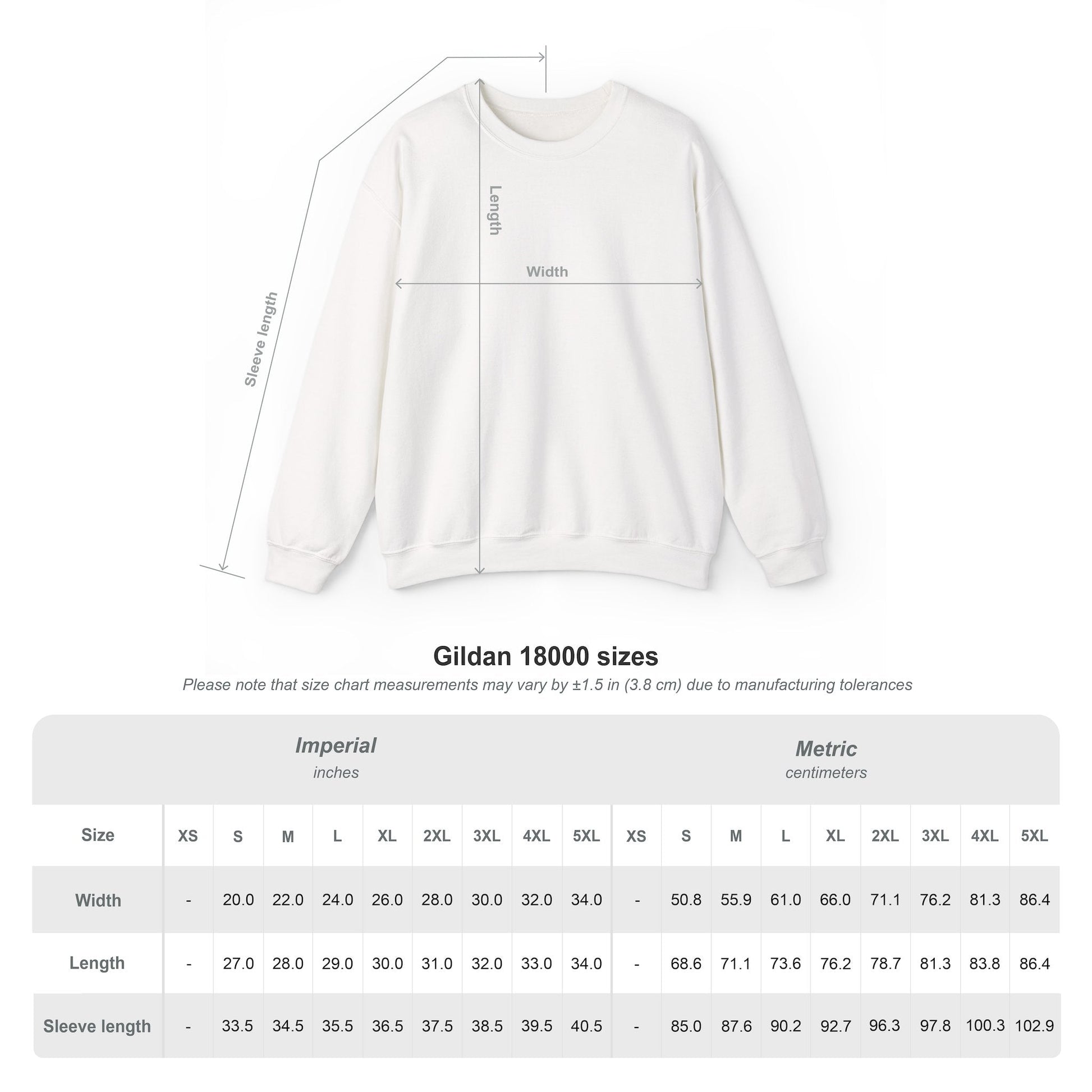 Unisex Heavy Blend - Crewneck Sweatshirt Feel Warm & Cozy