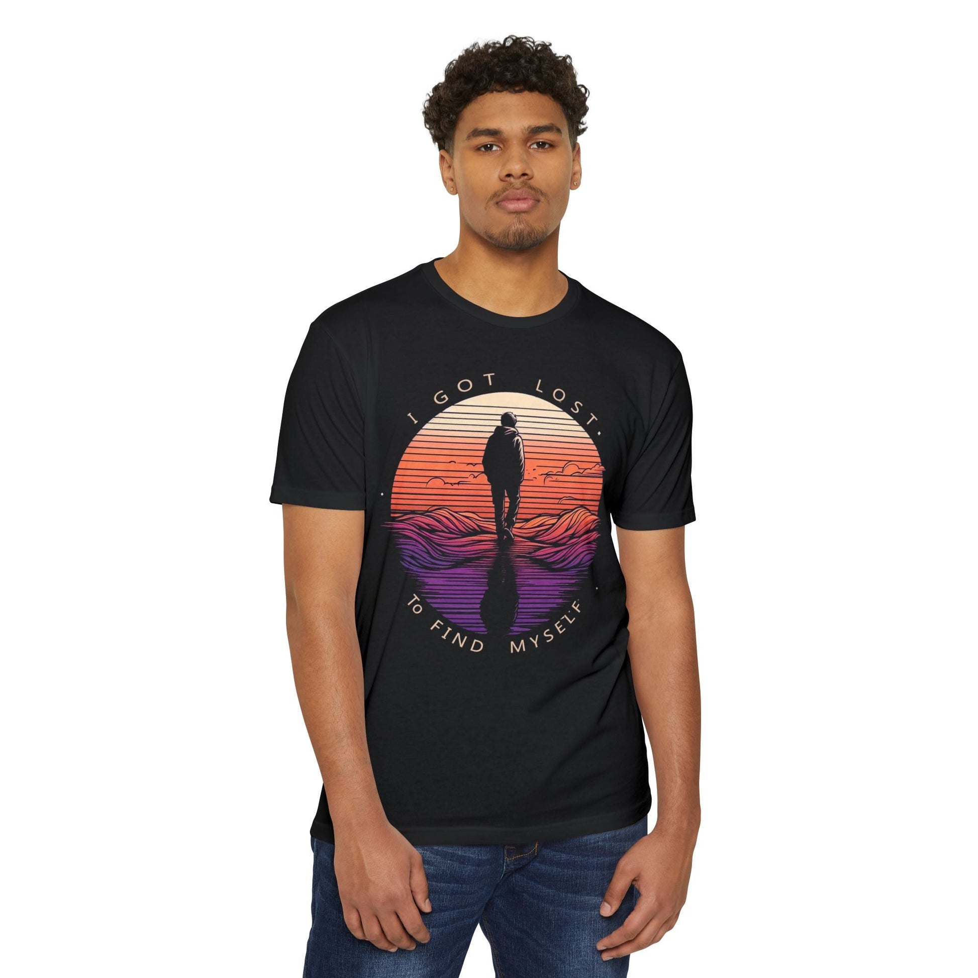 Unisex T-Shirt Lost to Find - Stylish Casual Inspirational Quote Shirt