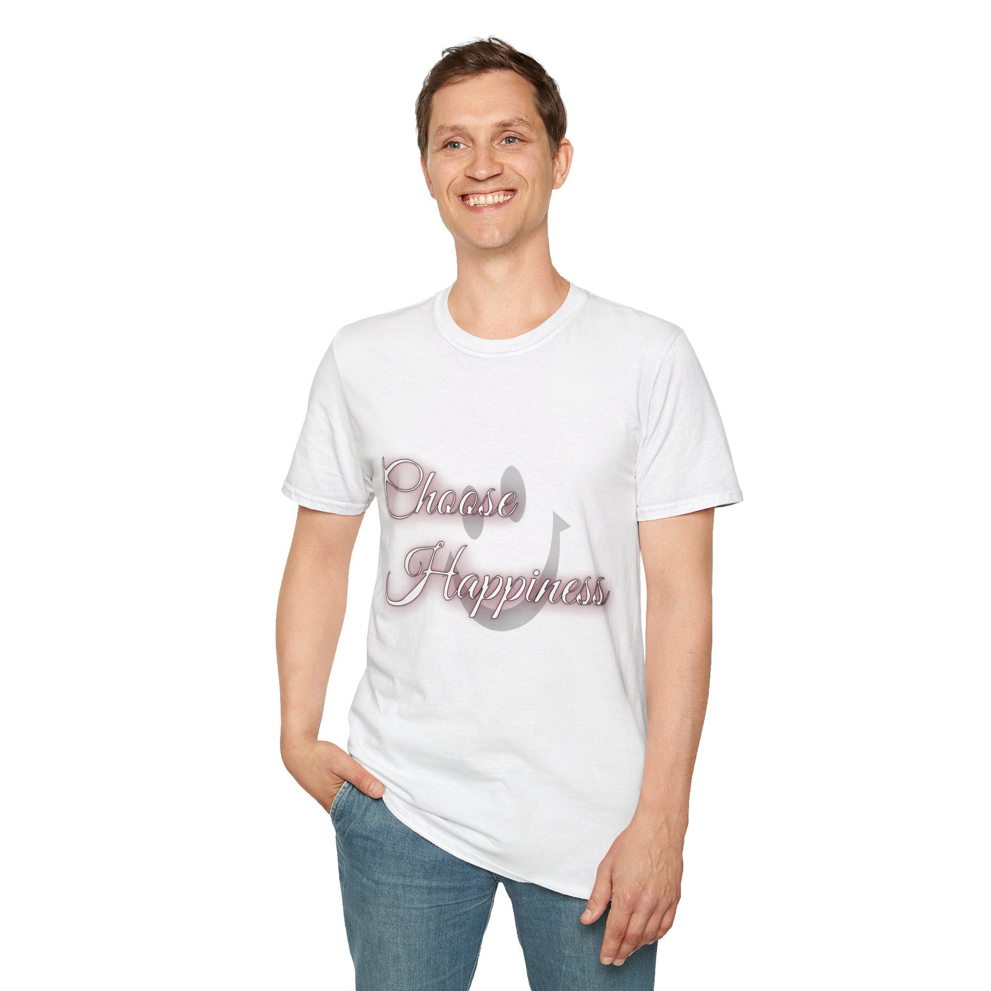 Unisex Softstyle t-shirt - Choose Happiness-Positive Vibes Tee