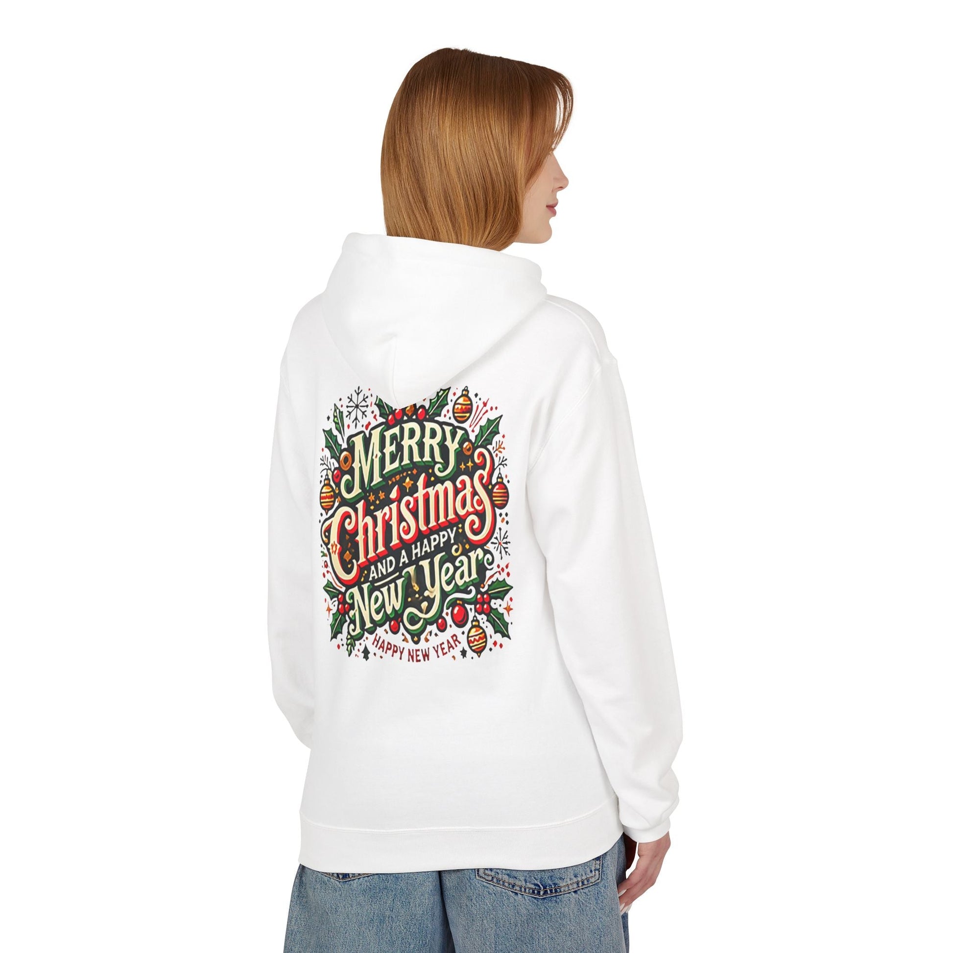 Unisex Midweight Softstyle Fleece Hoodie -  Christmas Holiday Cheer