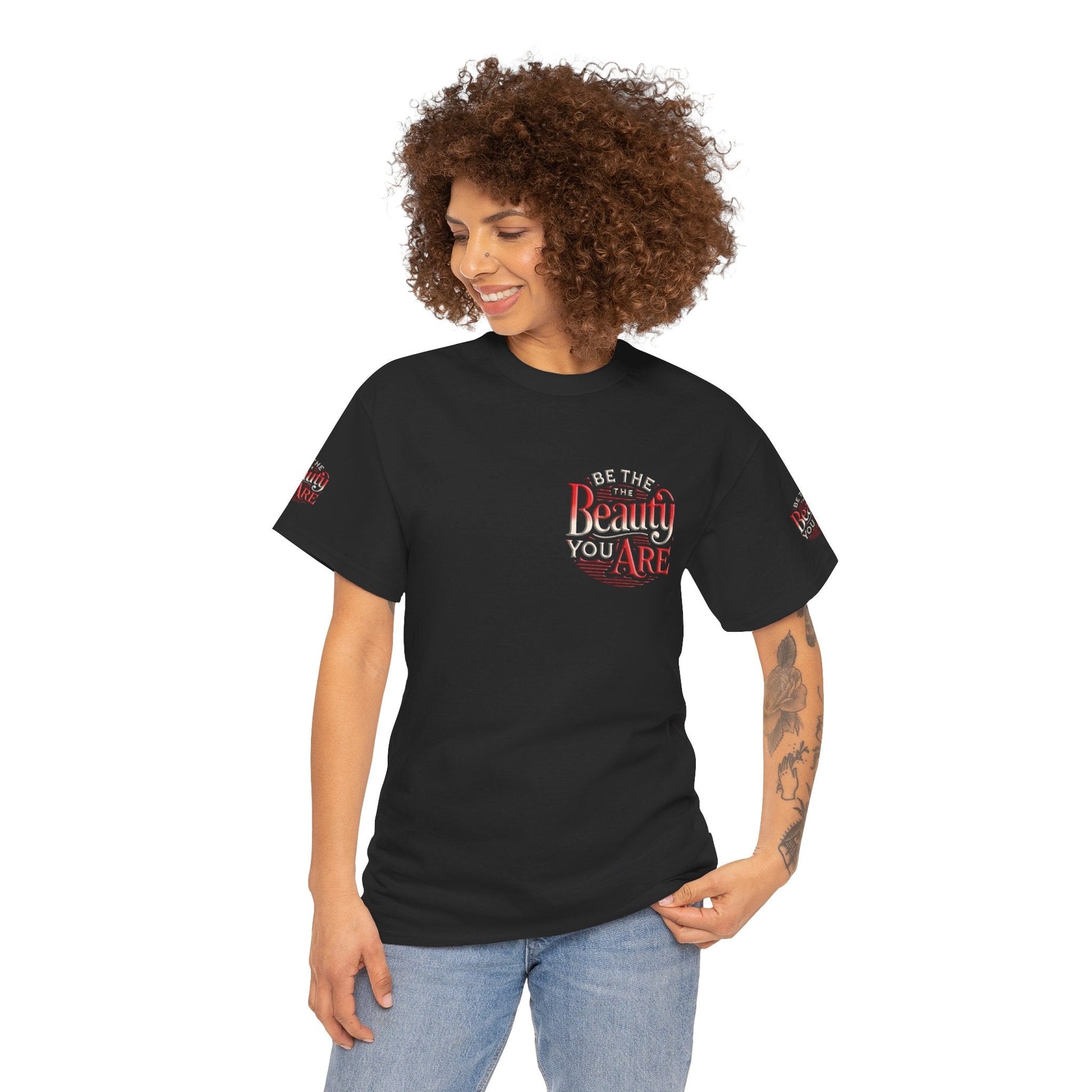 Unisex Heavy Cotton T-shirt - Be the Beauty You Are  Classic & Comfy