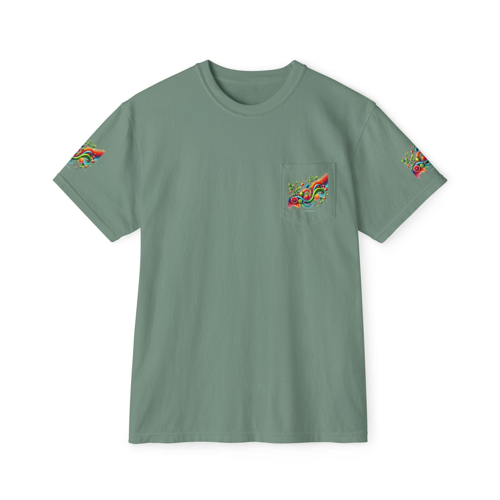 Unisex Garment-Dyed Pocket t-shirt -  Beauty - In Simple Design