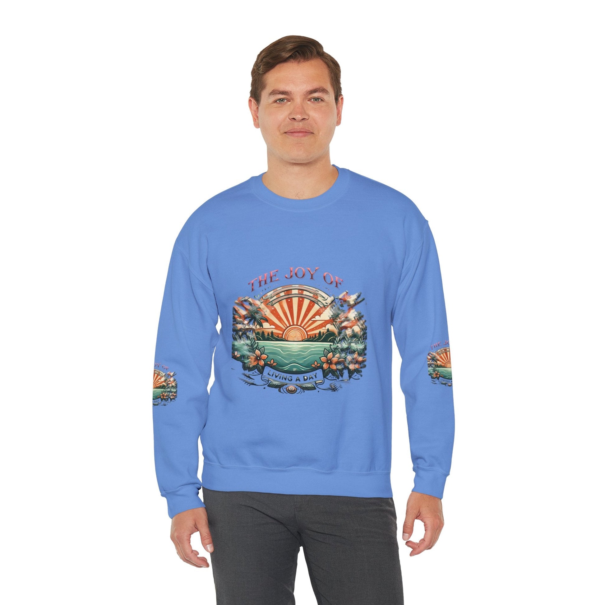 Unisex Heavy Blend - Crewneck Sweatshirt- The Joy Of Living a Day