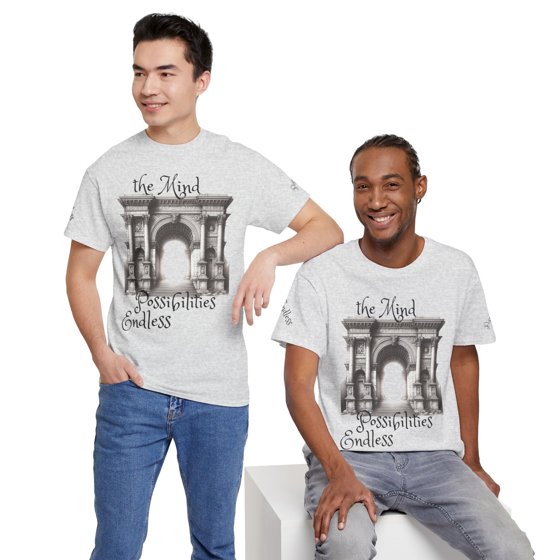 Unisex Heavy Cotton T-shirt - The Mind - Endless Possibilities Endless