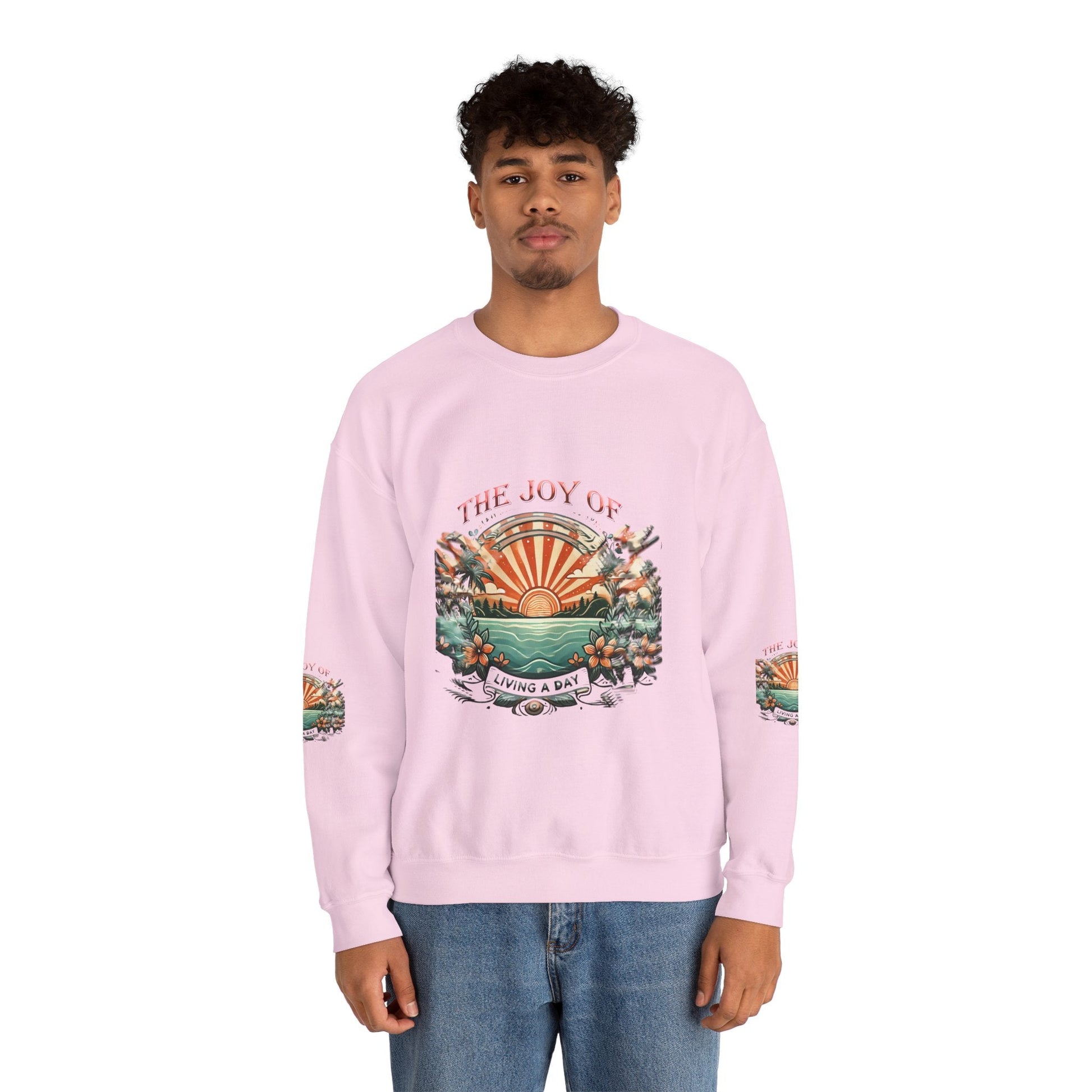 Unisex Heavy Blend - Crewneck Sweatshirt- The Joy Of Living a Day