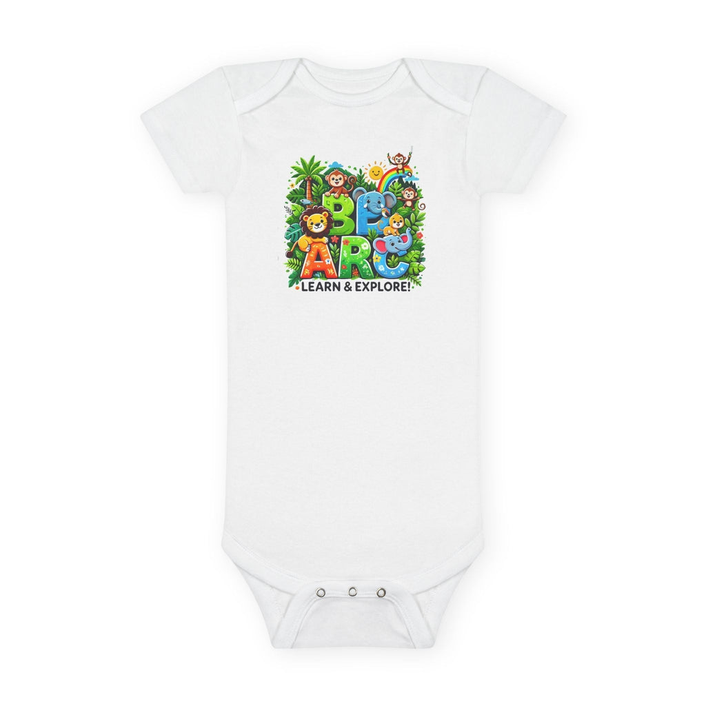 Baby Short Sleeve Onesie - Learn and Explore - Comfort for Little Ones