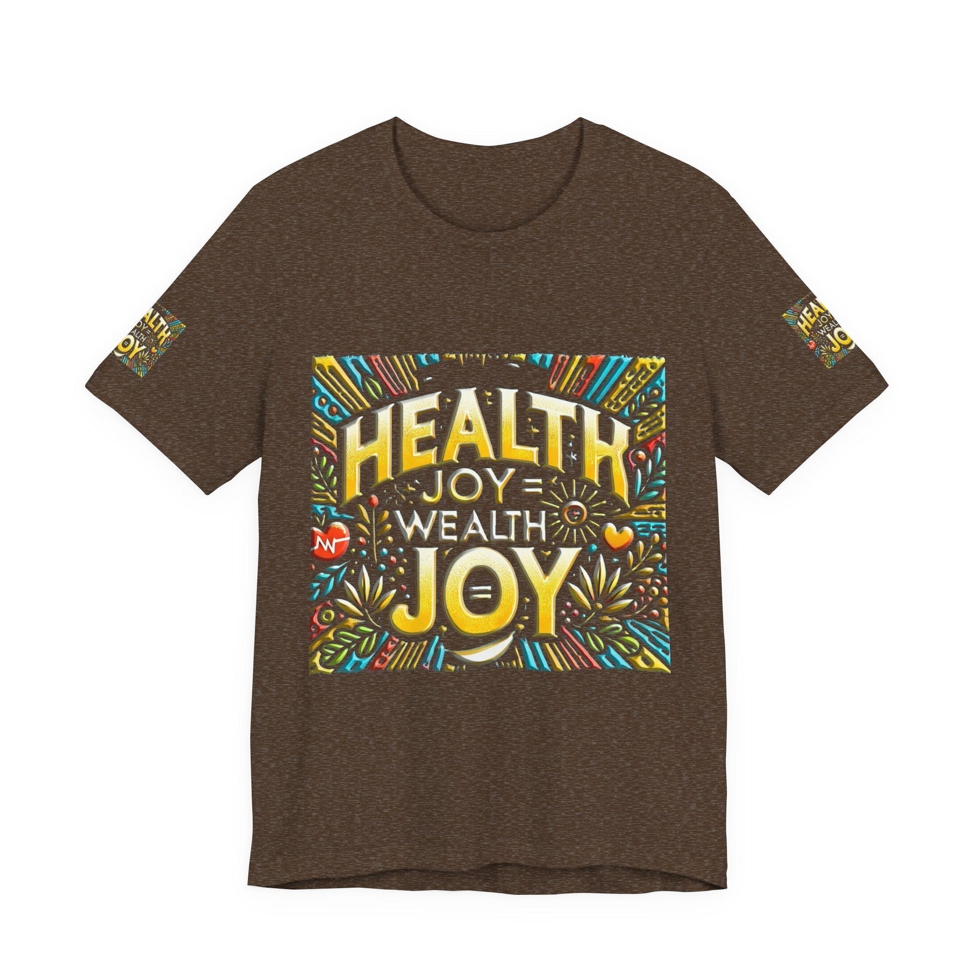 Unisex Jersey Short Sleeve T-shirt – Health Joy - Wealth Joy | Comfy Fit