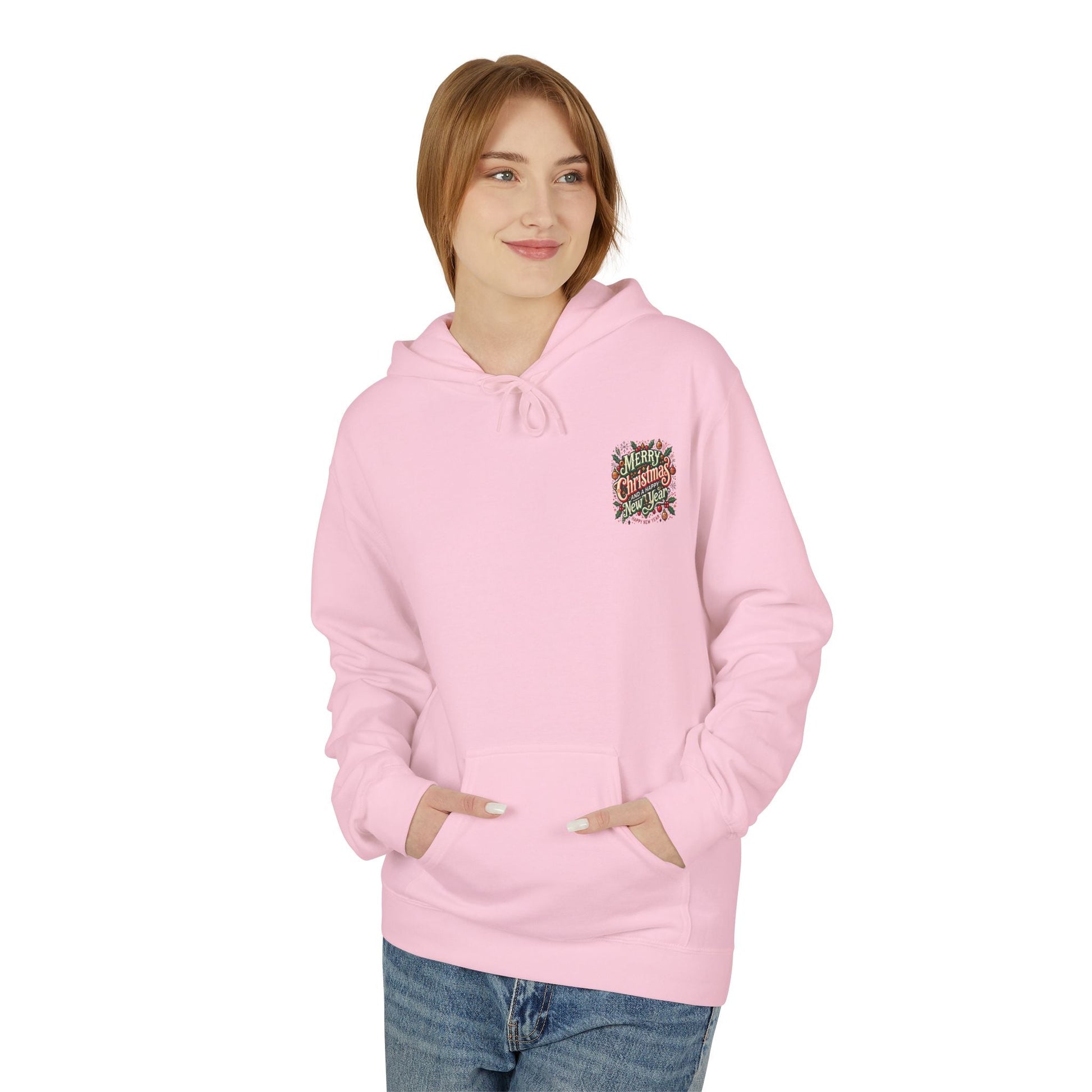 Unisex Midweight Softstyle Fleece Hoodie -  Christmas Holiday Cheer