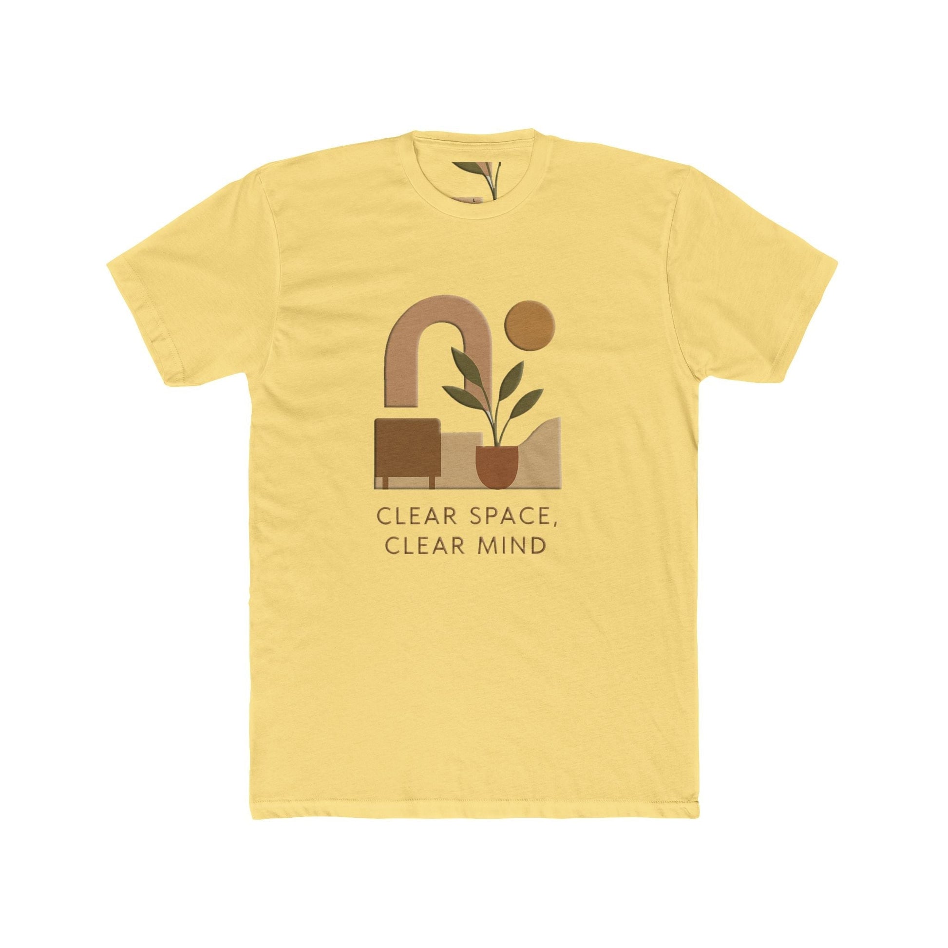 Mindfulness Graphic T-shirt, Cotton T-Shirt, Clear Space Clear Mind