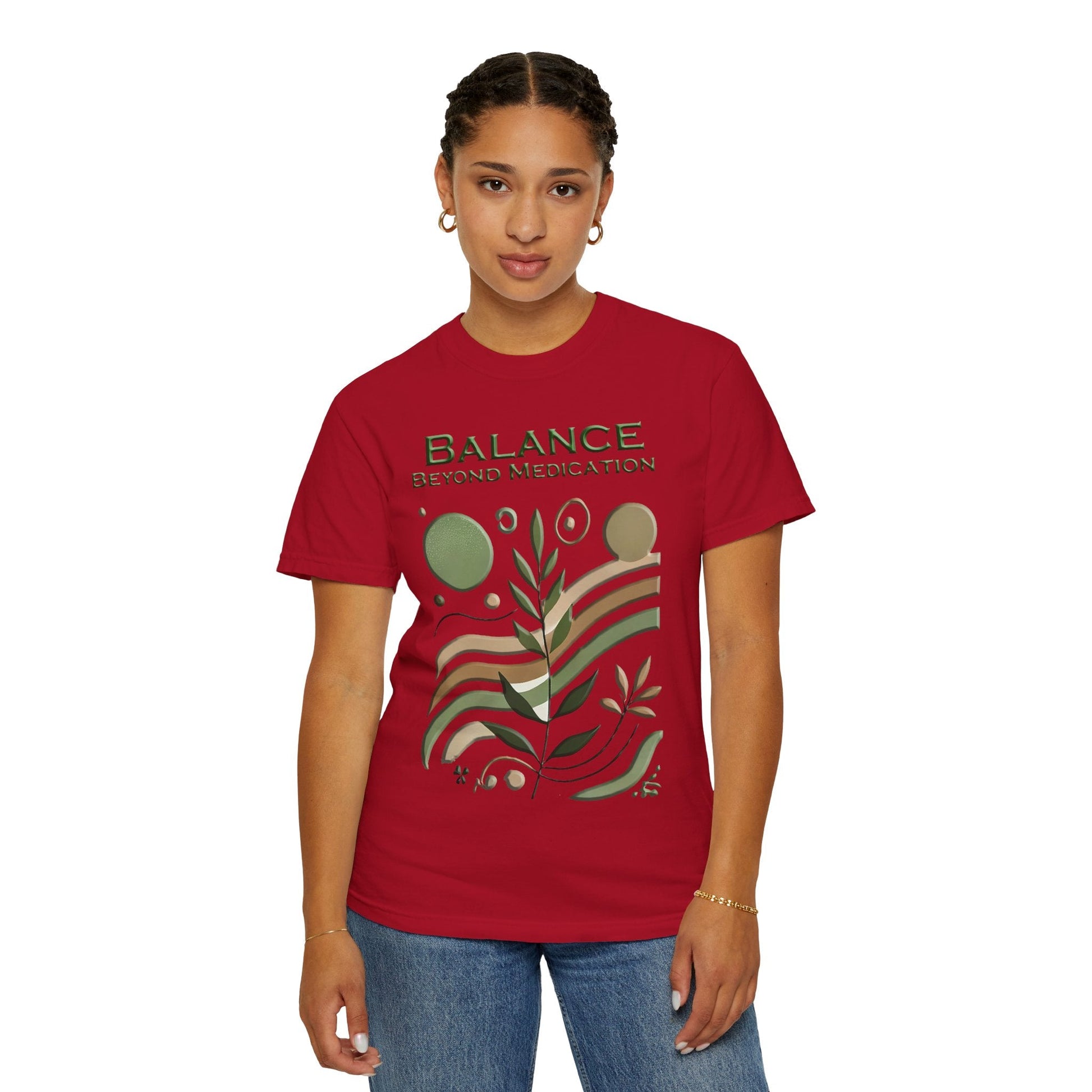 Unisex Garment-Dyed t-shirt Balance Beyond Medication - Nature Tee
