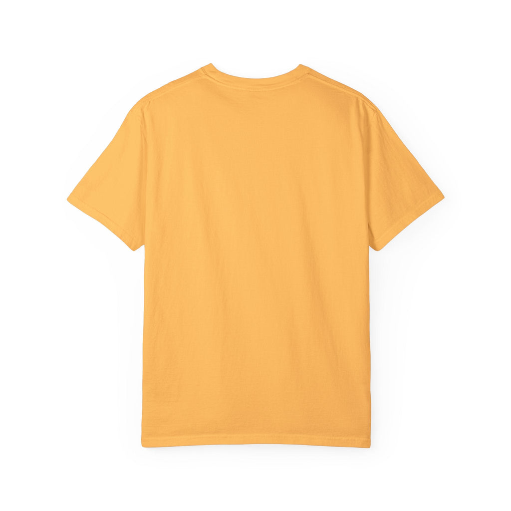 Clean Beauty Unisex T-Shirt in yellow, organic cotton, relaxed style.