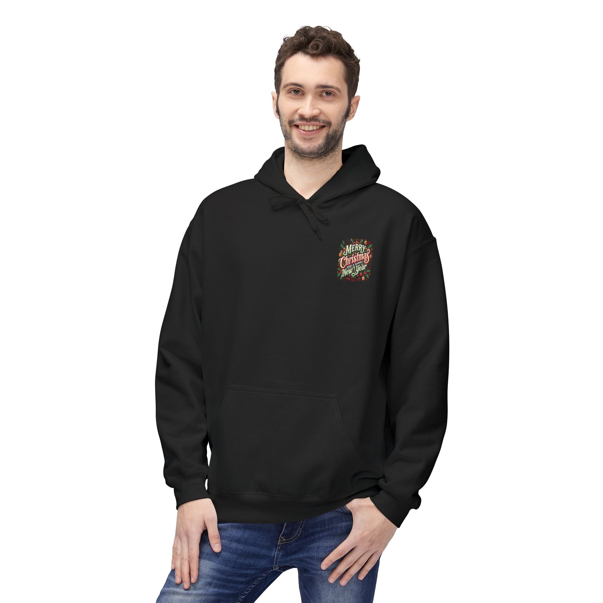 Unisex Midweight Softstyle Fleece Hoodie -  Christmas Holiday Cheer