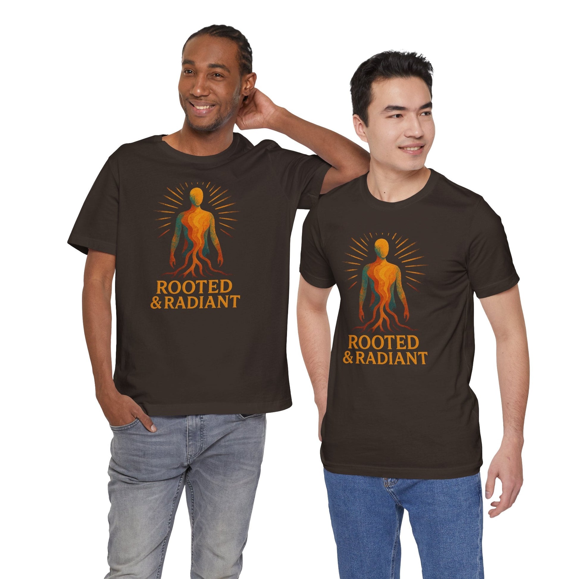 Rooted and Radiant T-shirt | Nature-Inspired Unisex Short Sleeve Tee