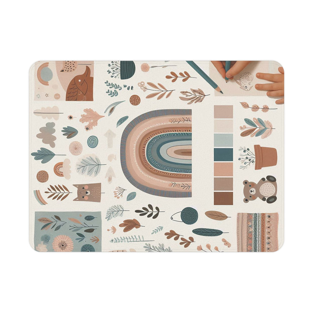Whimsical Animal Toddler Blanket with colorful, playful designs and a cozy fleece texture.