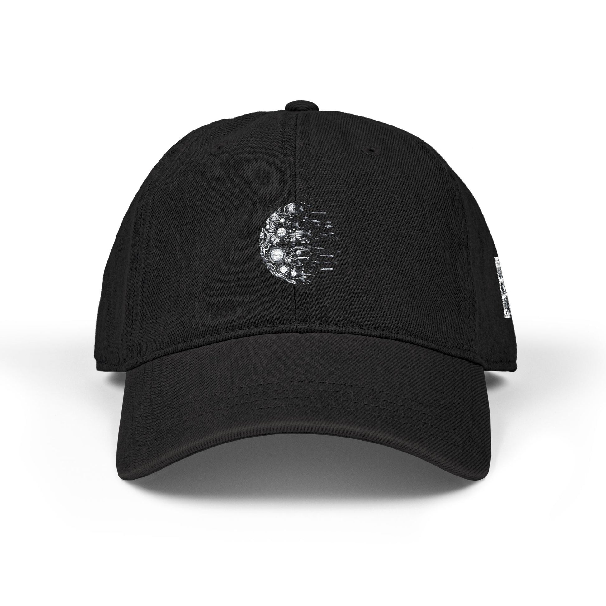 Cosmic Embroidered Denim Hat - This to will Passs black collection