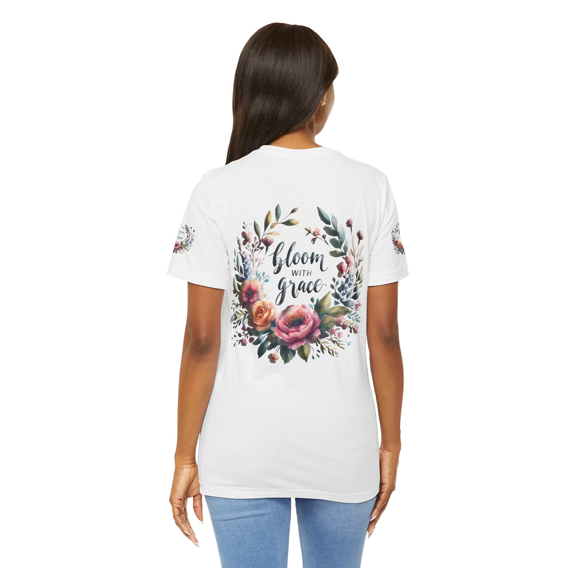 Floral Inspirational T-shirt | Graceful & Vibrant Everyday Wear