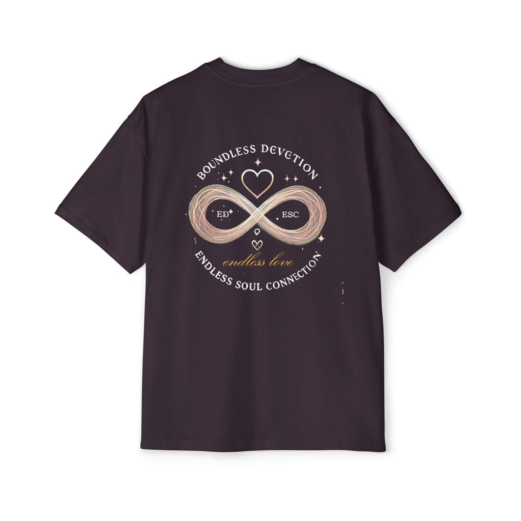 Men Heavy Oversized T-shirt -Endless Love  100% Cotton Comfort