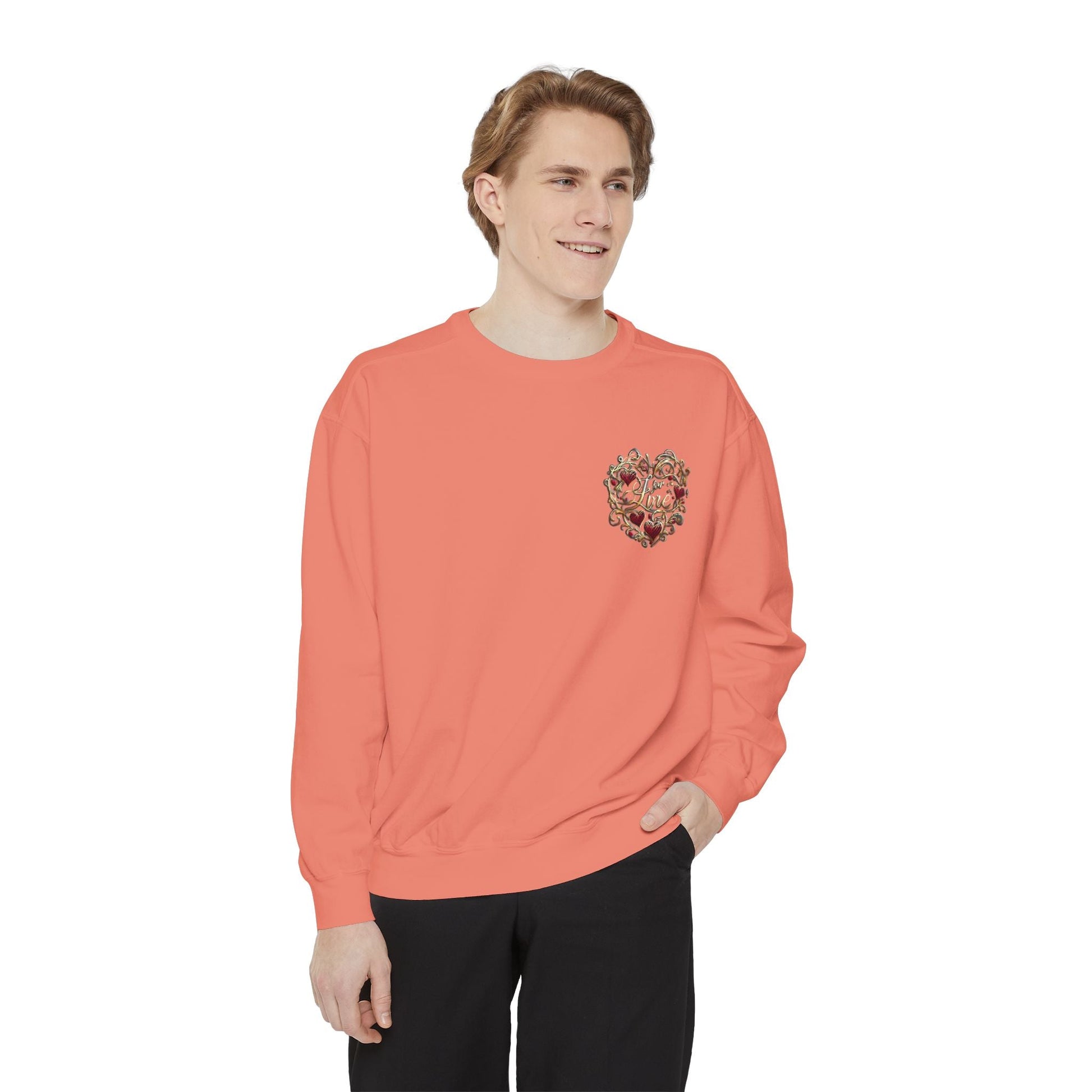 Unisex Garment-Dyed Sweatshirt - Love For Me Premium Comfort