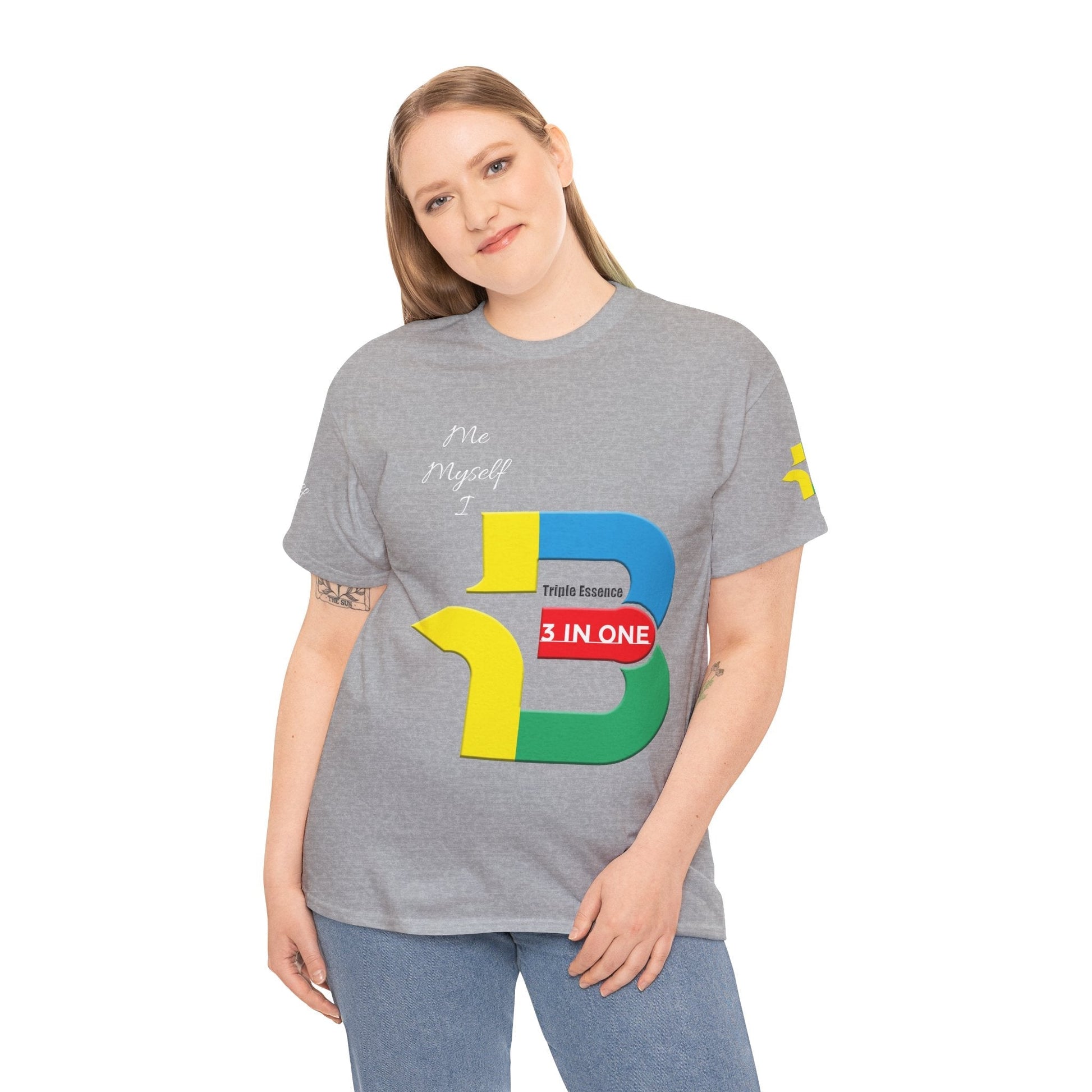 Unisex Heavy Cotton t-shirt 3 in one t-shirt for Comfort & Durability.