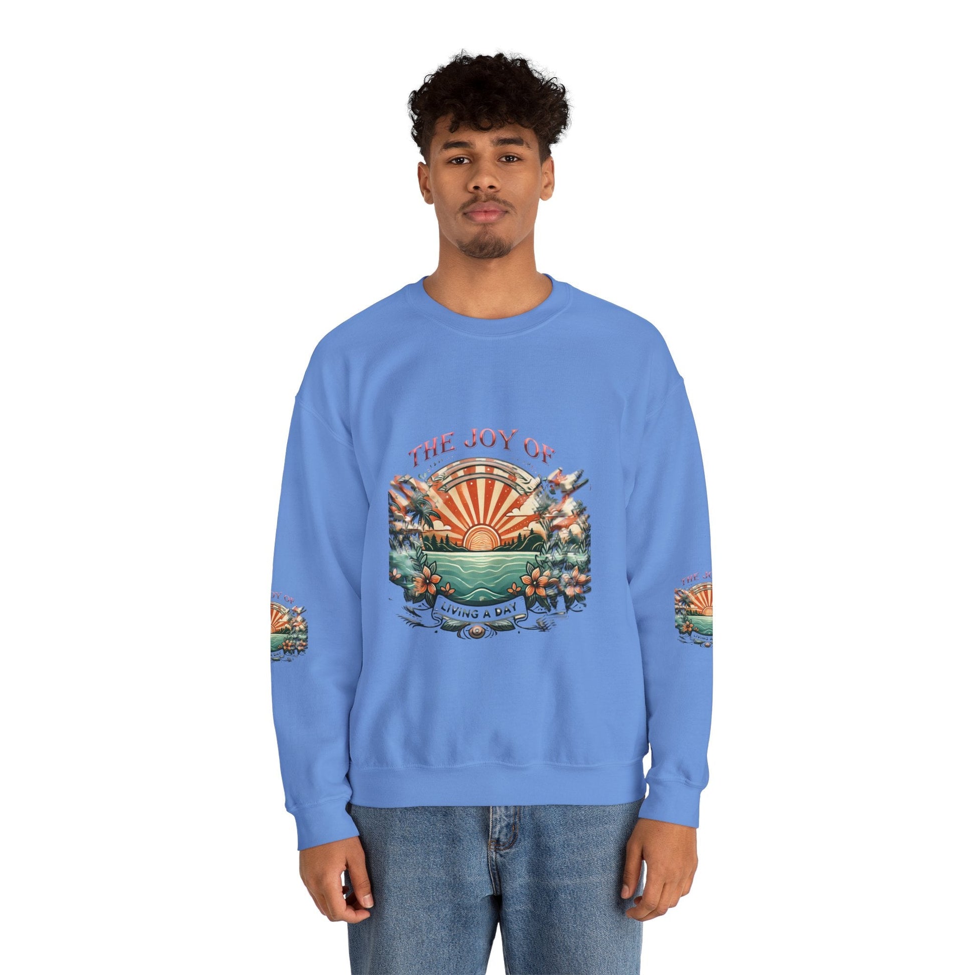 Unisex Heavy Blend - Crewneck Sweatshirt- The Joy Of Living a Day