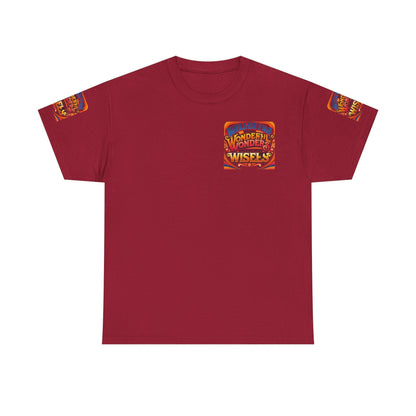 Unisex Heavy Cotton Tee with inspirational message, red color, stylish and eco-friendly design.