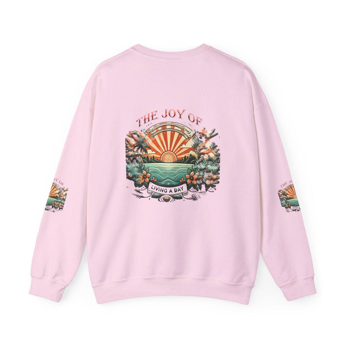 Unisex Heavy Blend™ Crewneck Sweatshirt" The Joy Of Living a Day"